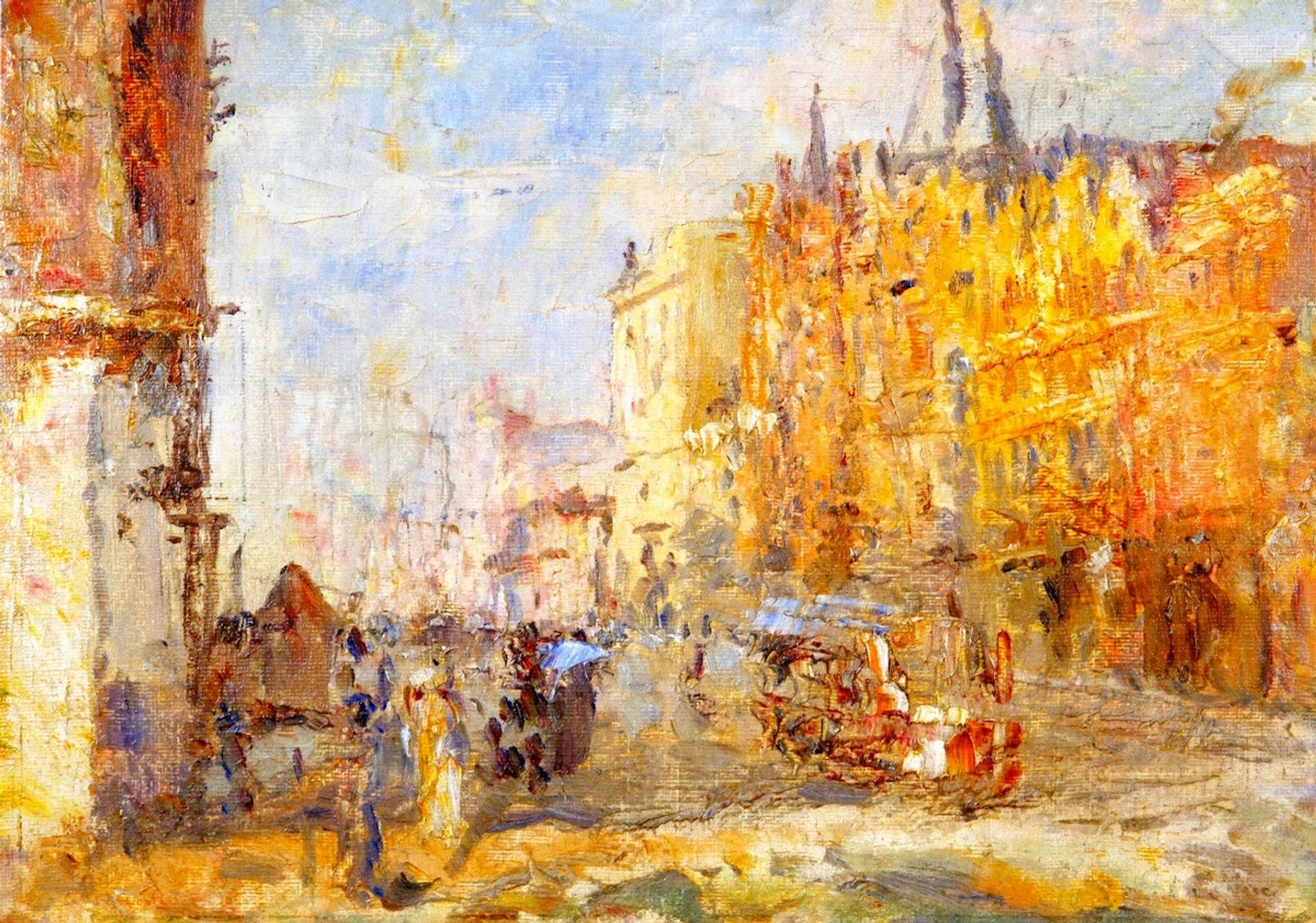Collins Street by Frederick McCubbin