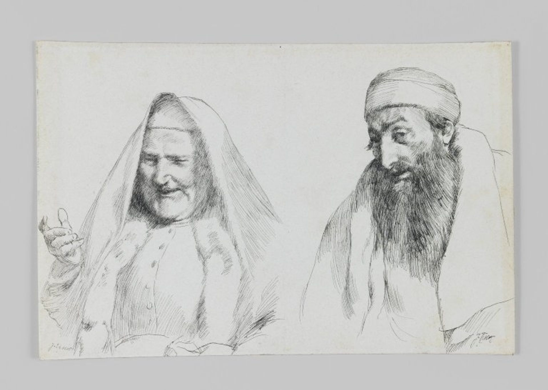 Jew and Jewess, illustration from 'The Life of Our Lord Jesus Christ' by James Tissot