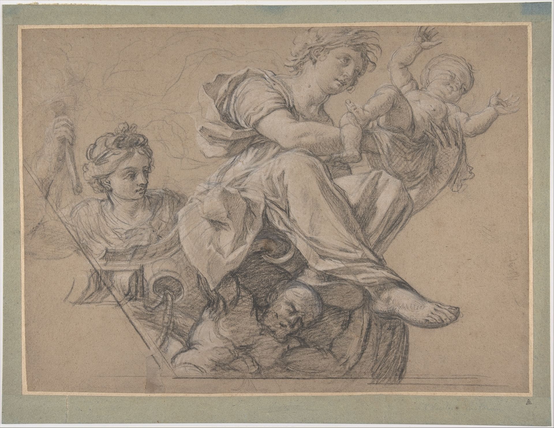 Allegorical Figures for a Ceiling Decoration by Michel Corneille the Elder