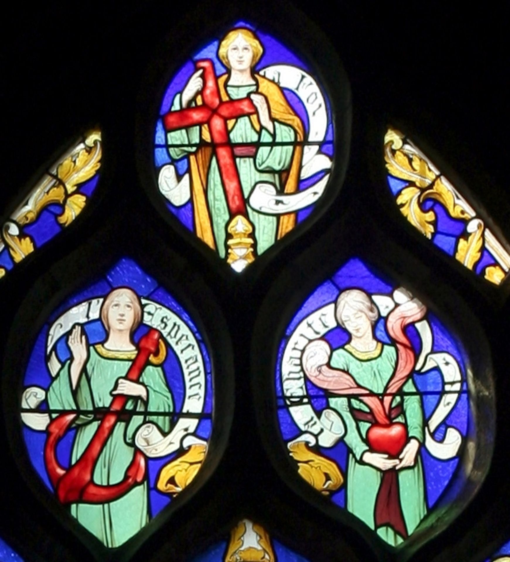 Jesus and the Samaritan woman. Eglise Saint-Sulpice de Fougères (detail) by Ludovic Alleaume