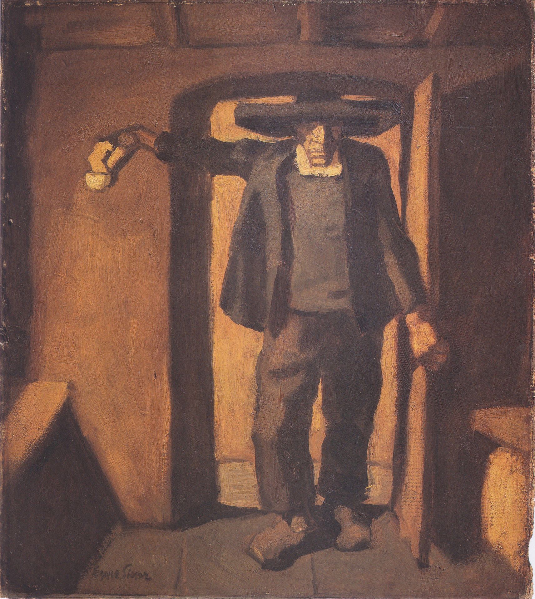 Peasant Using Holy Water by Albin Egger-Lienz