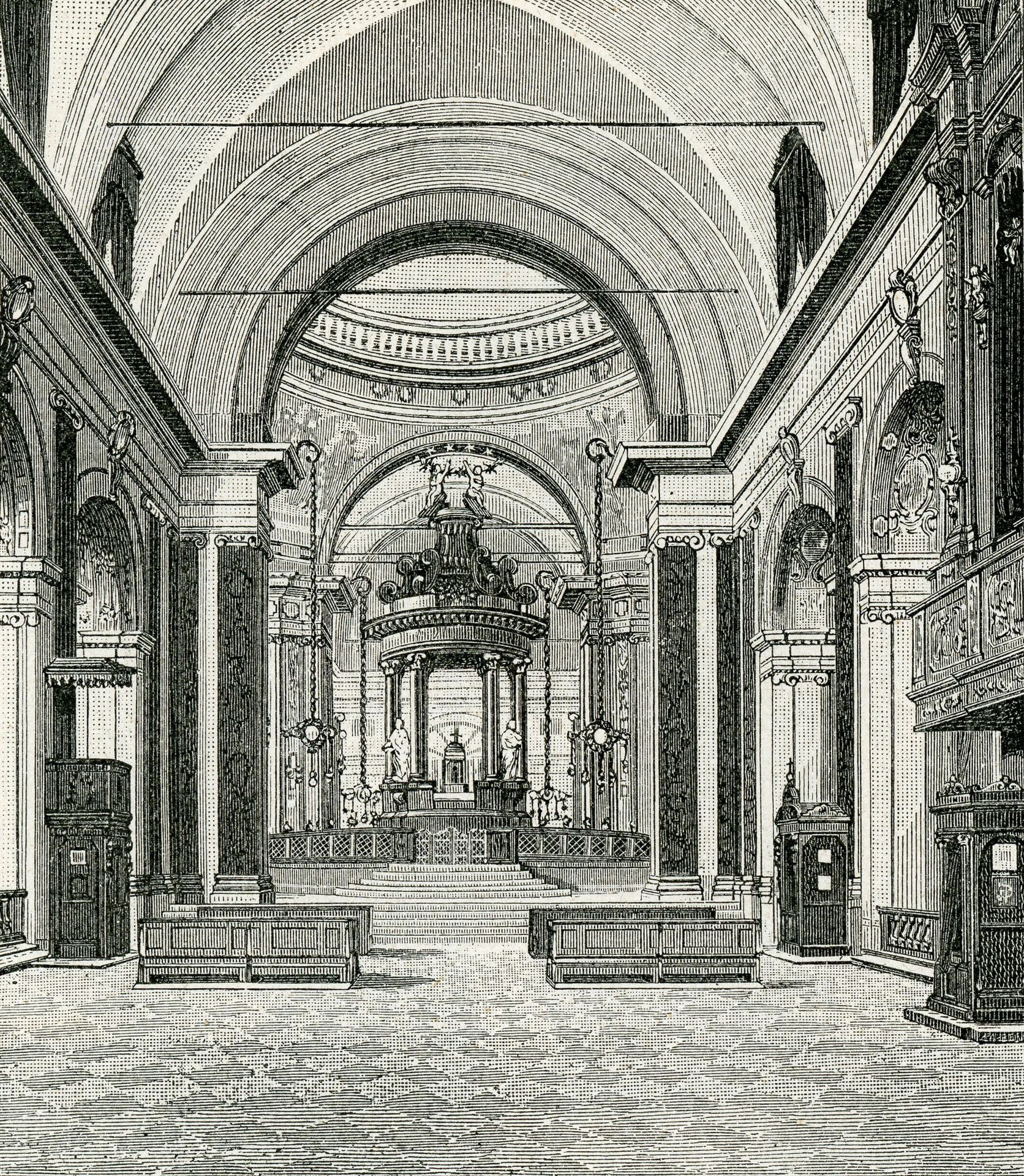 Interno Del Santuario by Giuseppe Barberis