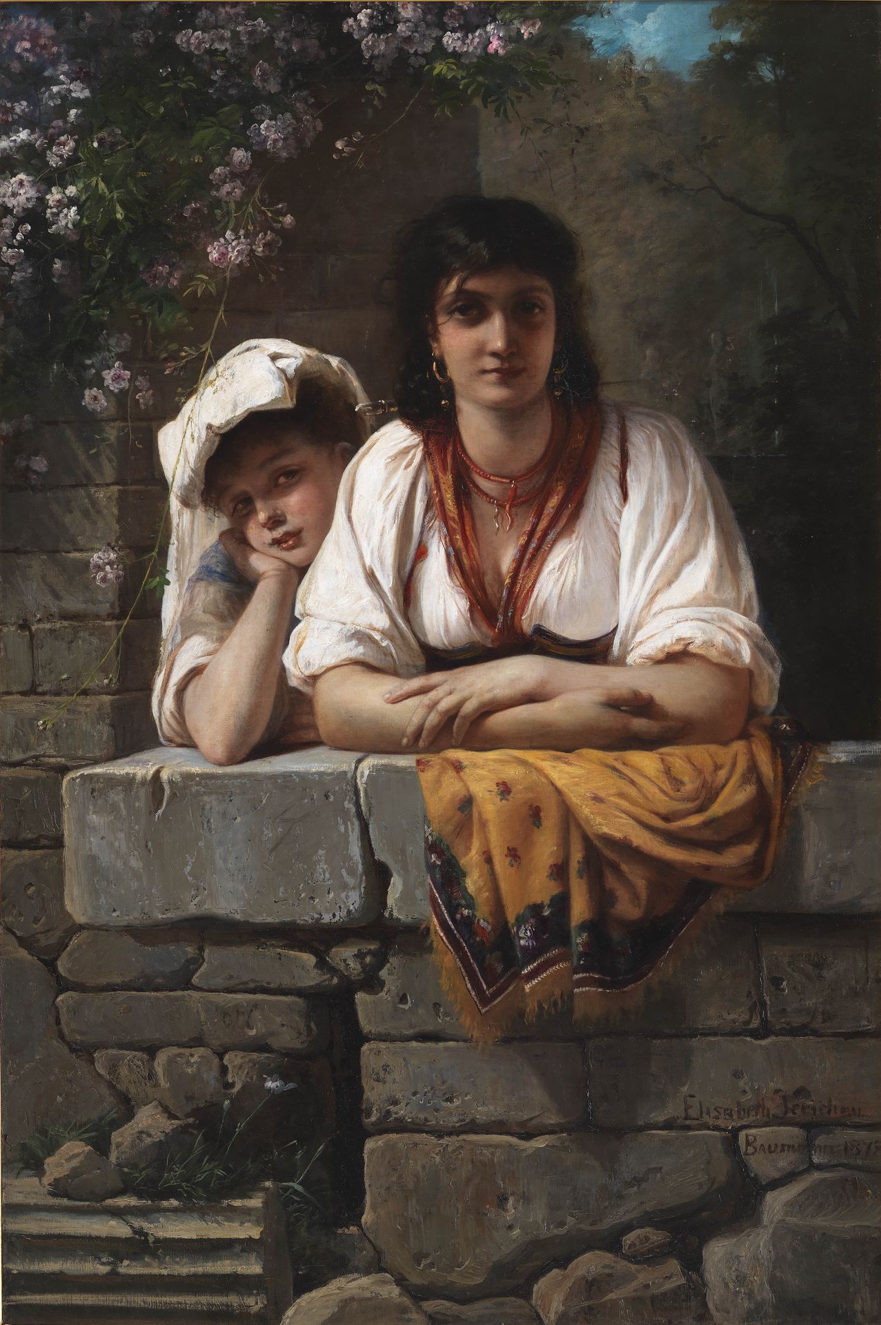 L'Aspetta. She is waiting for him by Elisabeth Jerichau Baumann