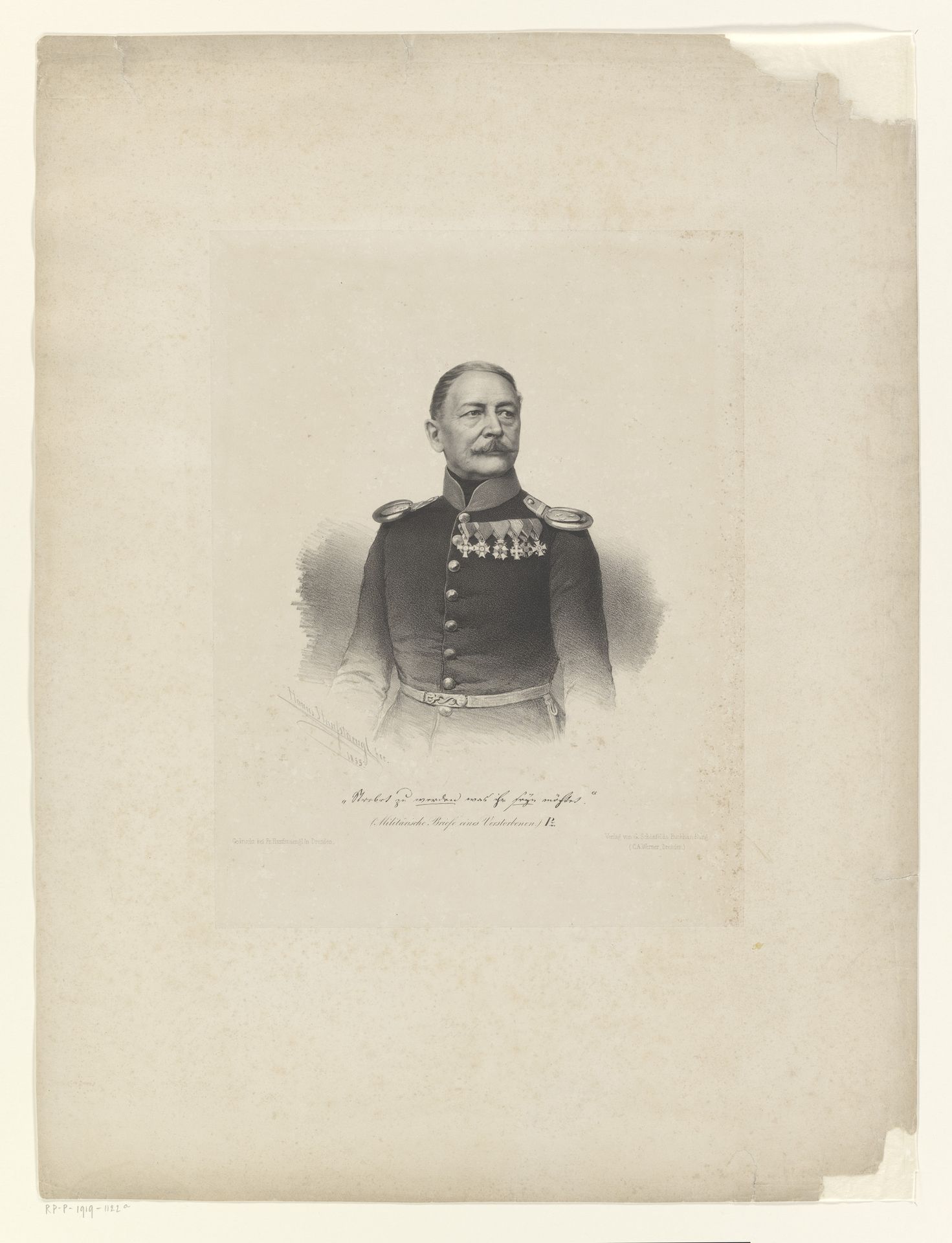 Portret van Carl Eduard Pönitz by Hanns Hanfstaengl