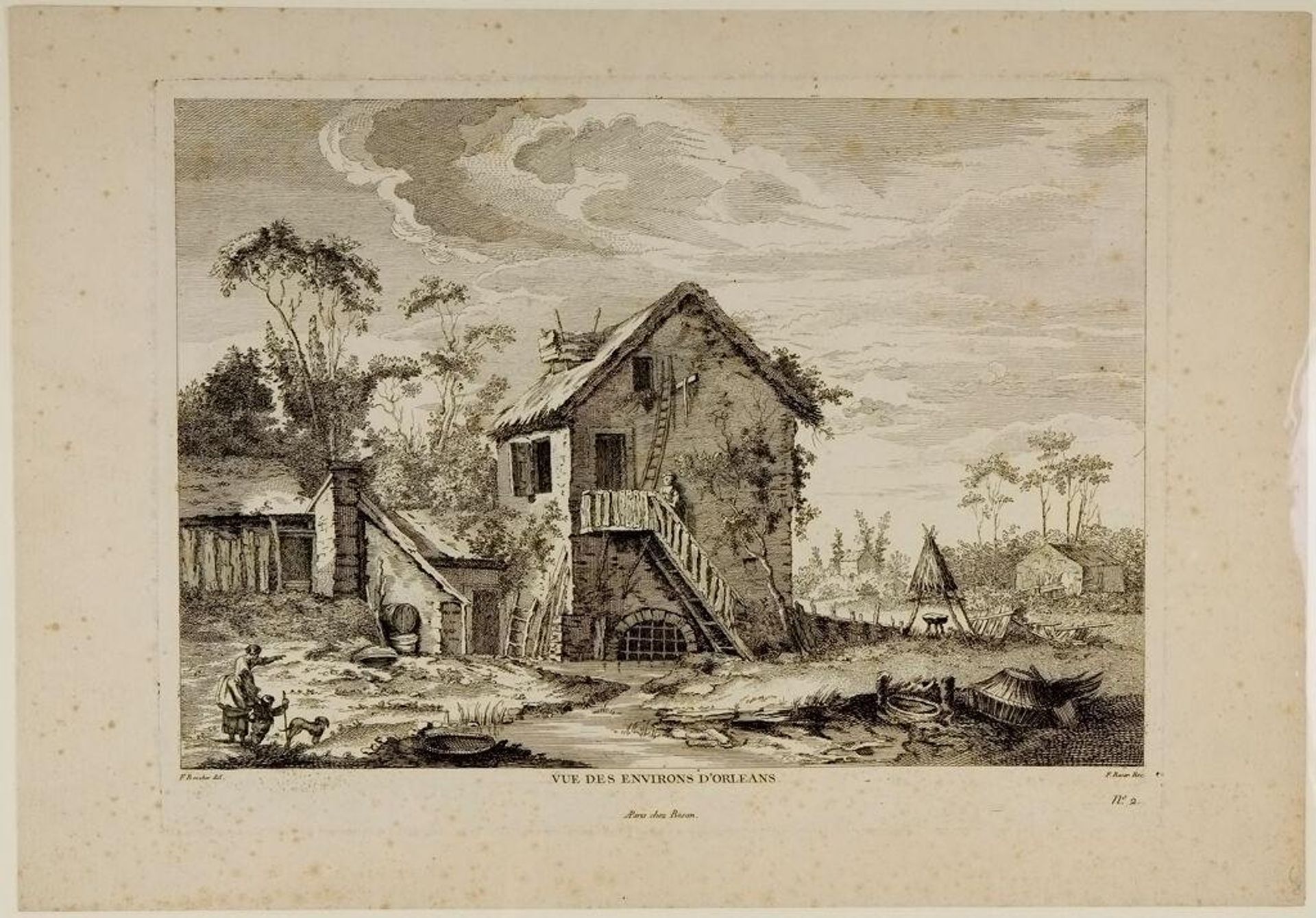 View in the Neighborhood of OrlÃ©ans by Pierre François Basan