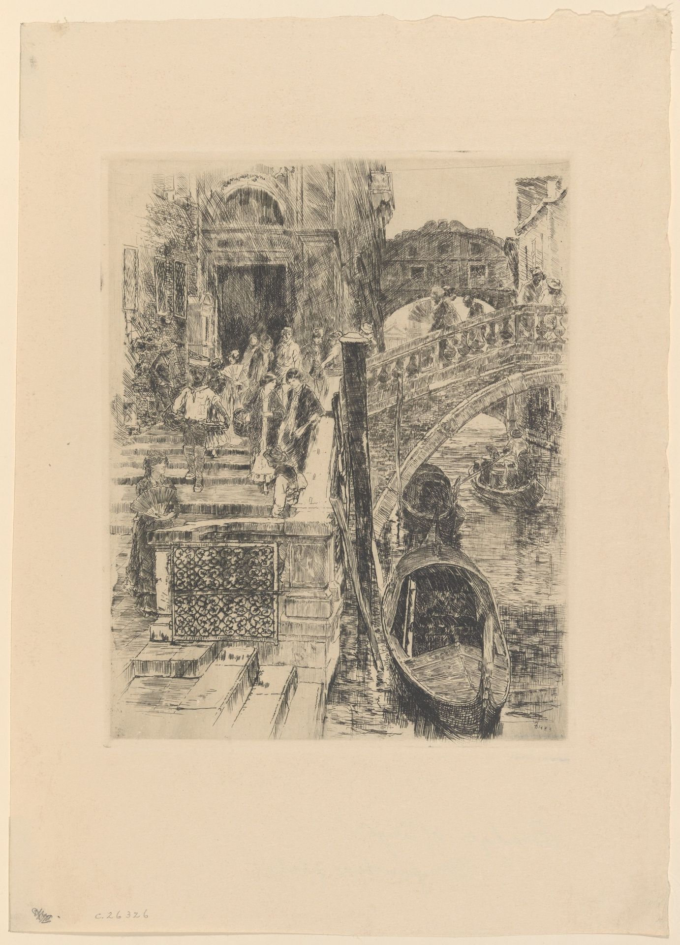 Bridge of Sighs, Venice (First Plate) by Frank Duveneck