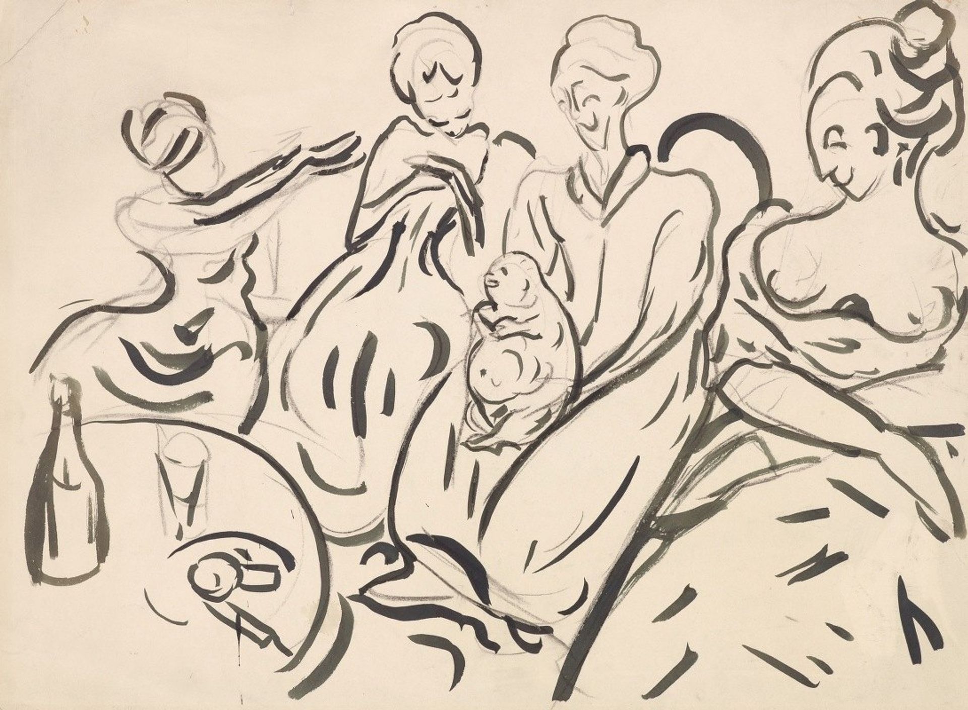 The pet pig by Edvard Munch