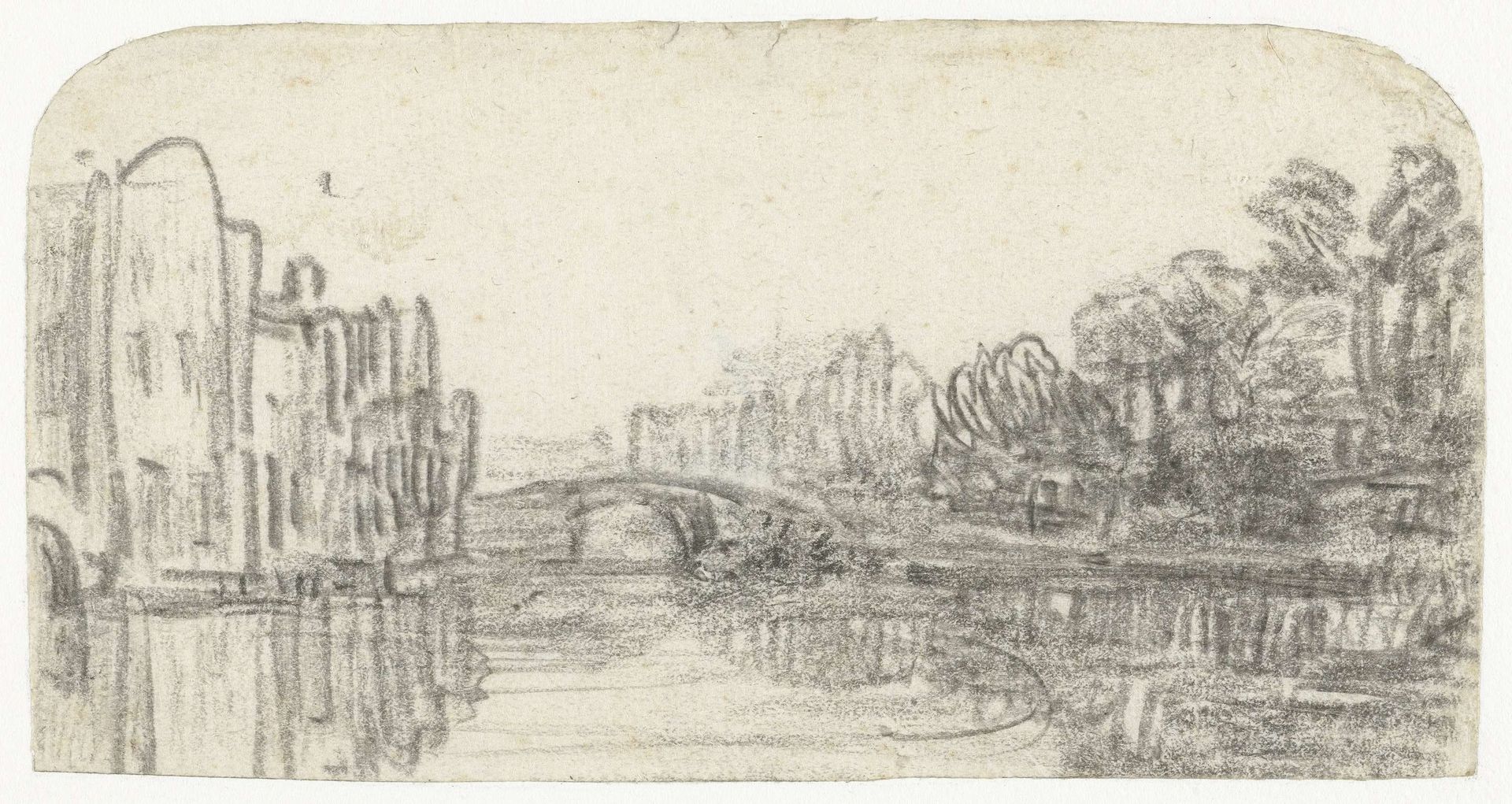 View of the Nieuwezijds Voorburgwal by Rembrandt van Rijn