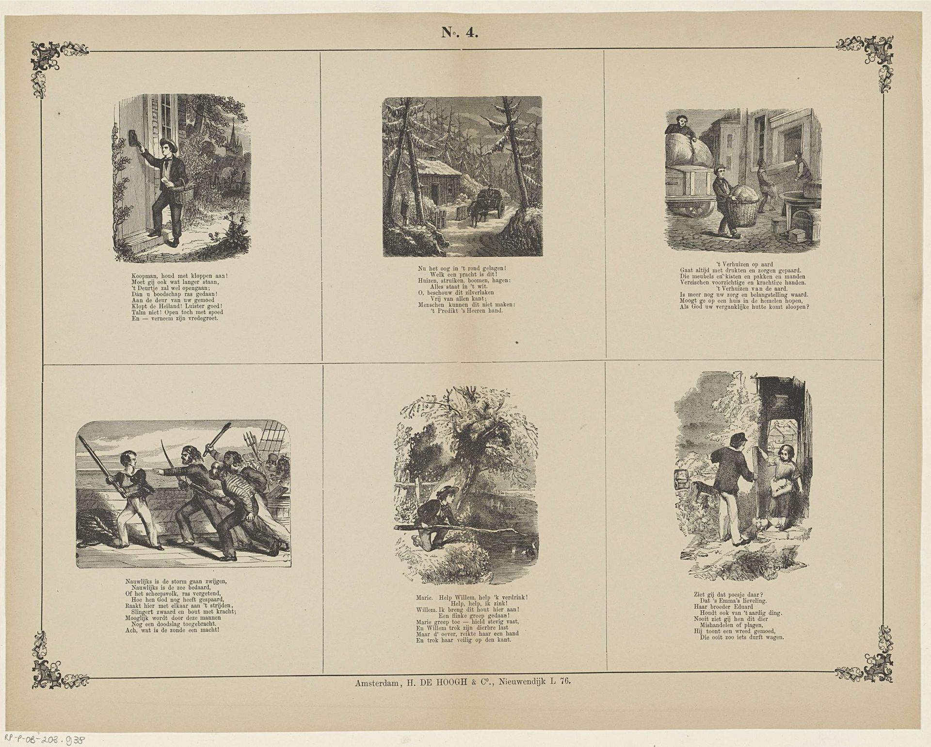 Verschillende taferelen by H. de Hoogh & Co