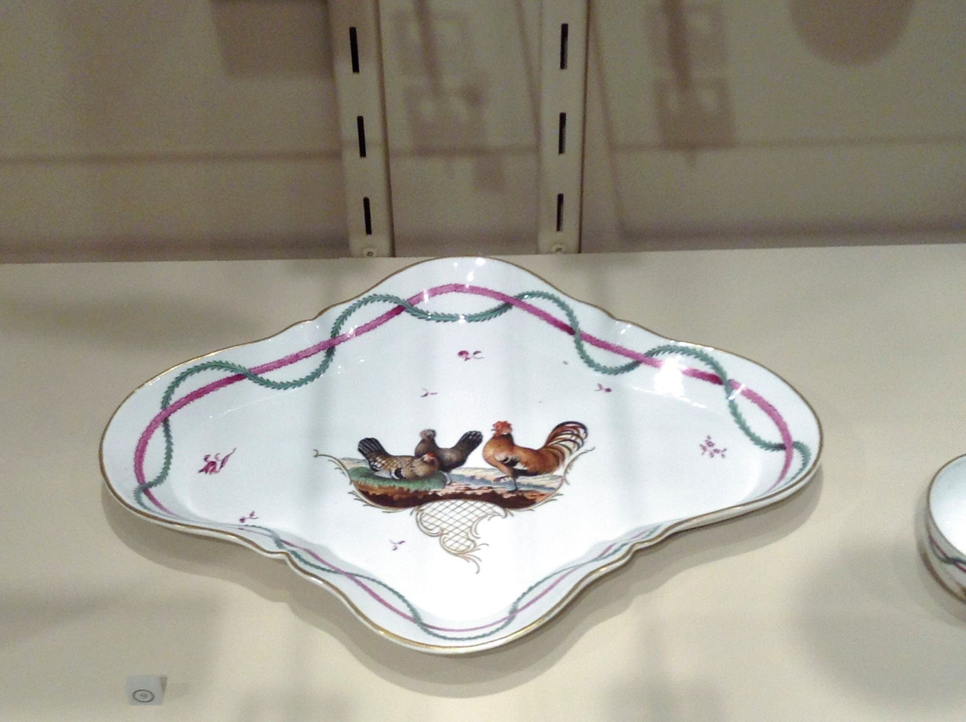 Tray from Solitaire Set by Höchst Porcelain Factory