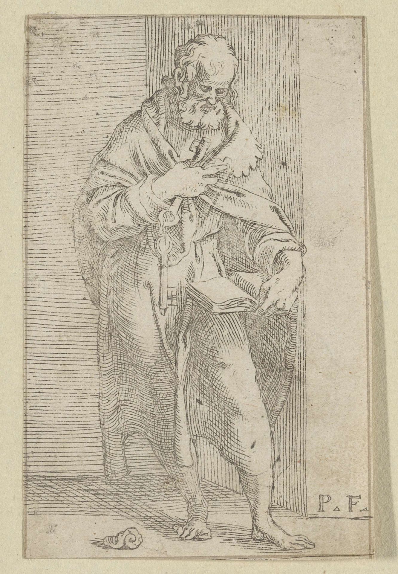 De heilige Petrus by Paolo Farinati