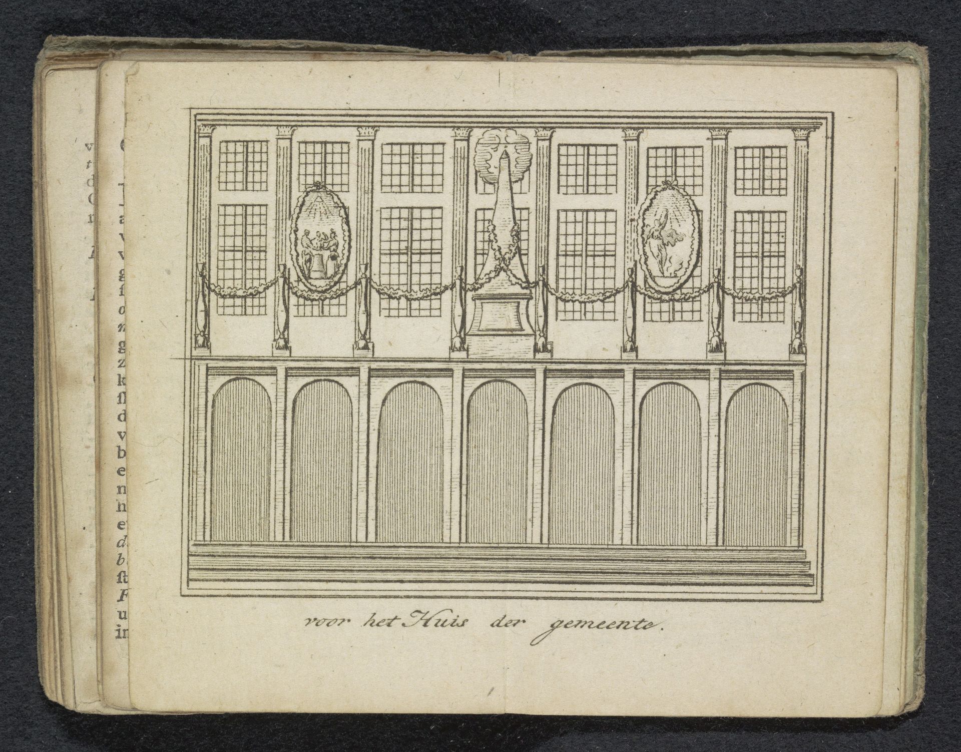 Decoraties op het Stadhuis op de Dam, 1795 by Anonymous