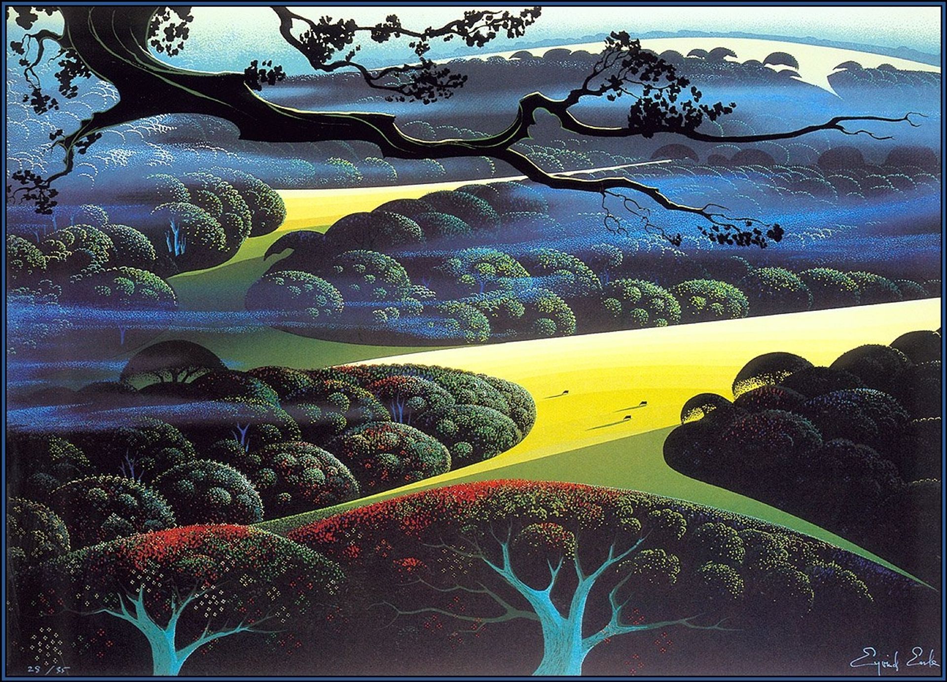 Blue Fog by Eyvind Earle