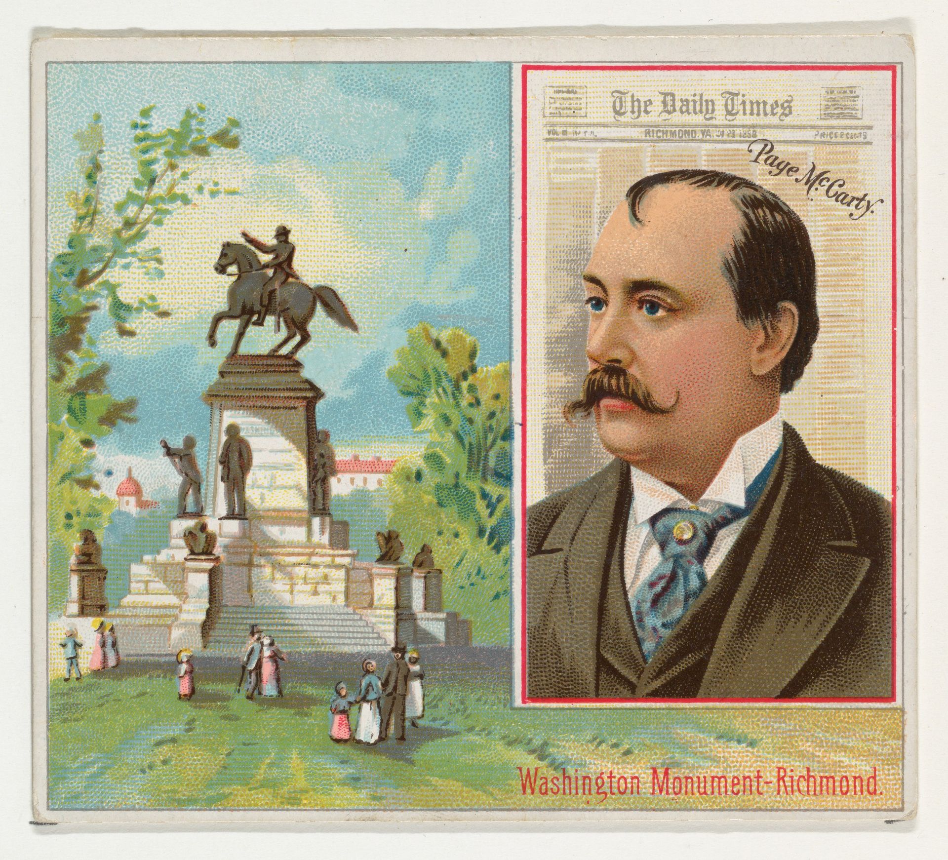 Page McCarty, The Richmond Daily Times, from the American Editors series (N35) for Allen & Ginter Cigarettes by Allen & Ginter