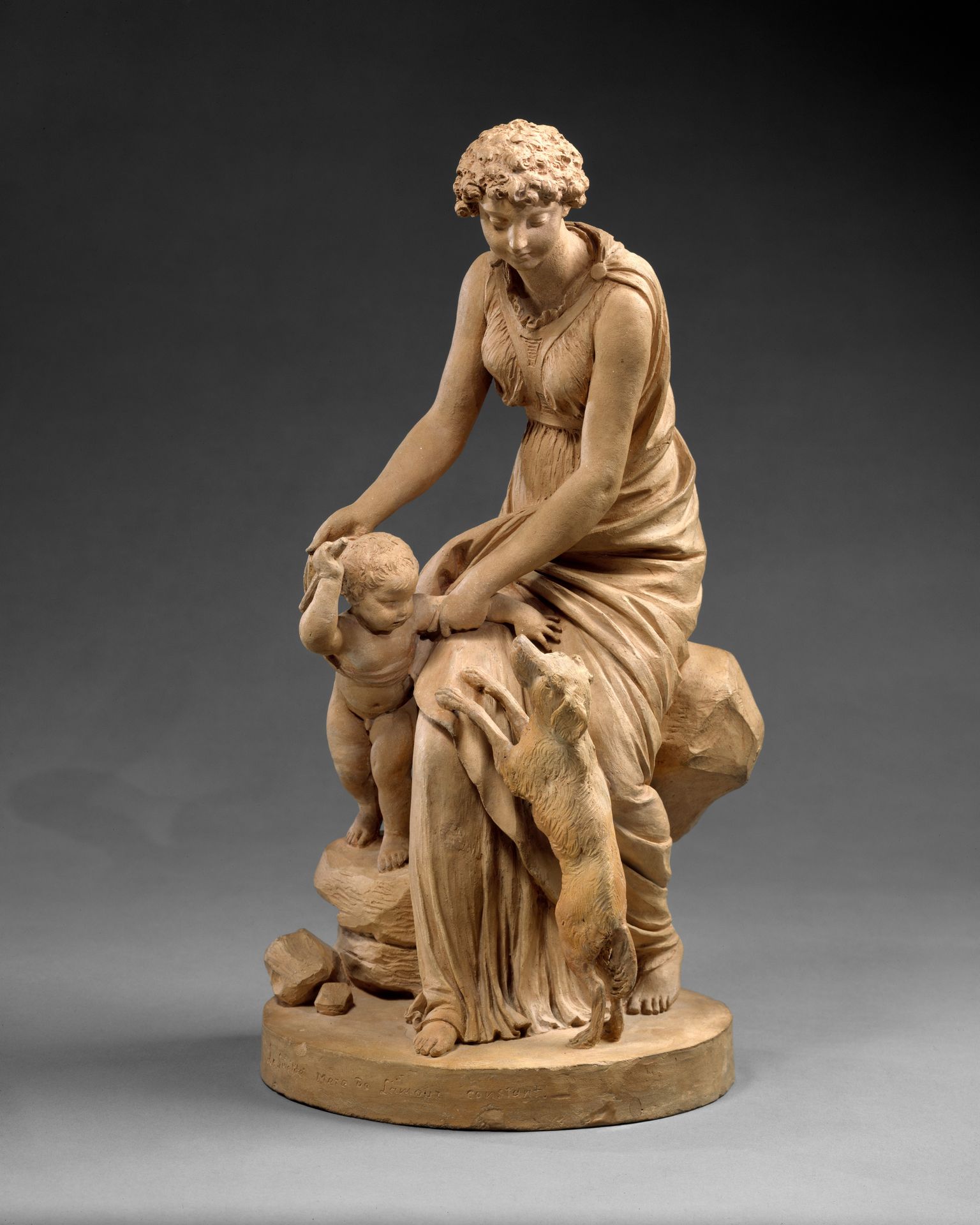 Fidelity, the Mother of Constant Love by Augustin Pajou