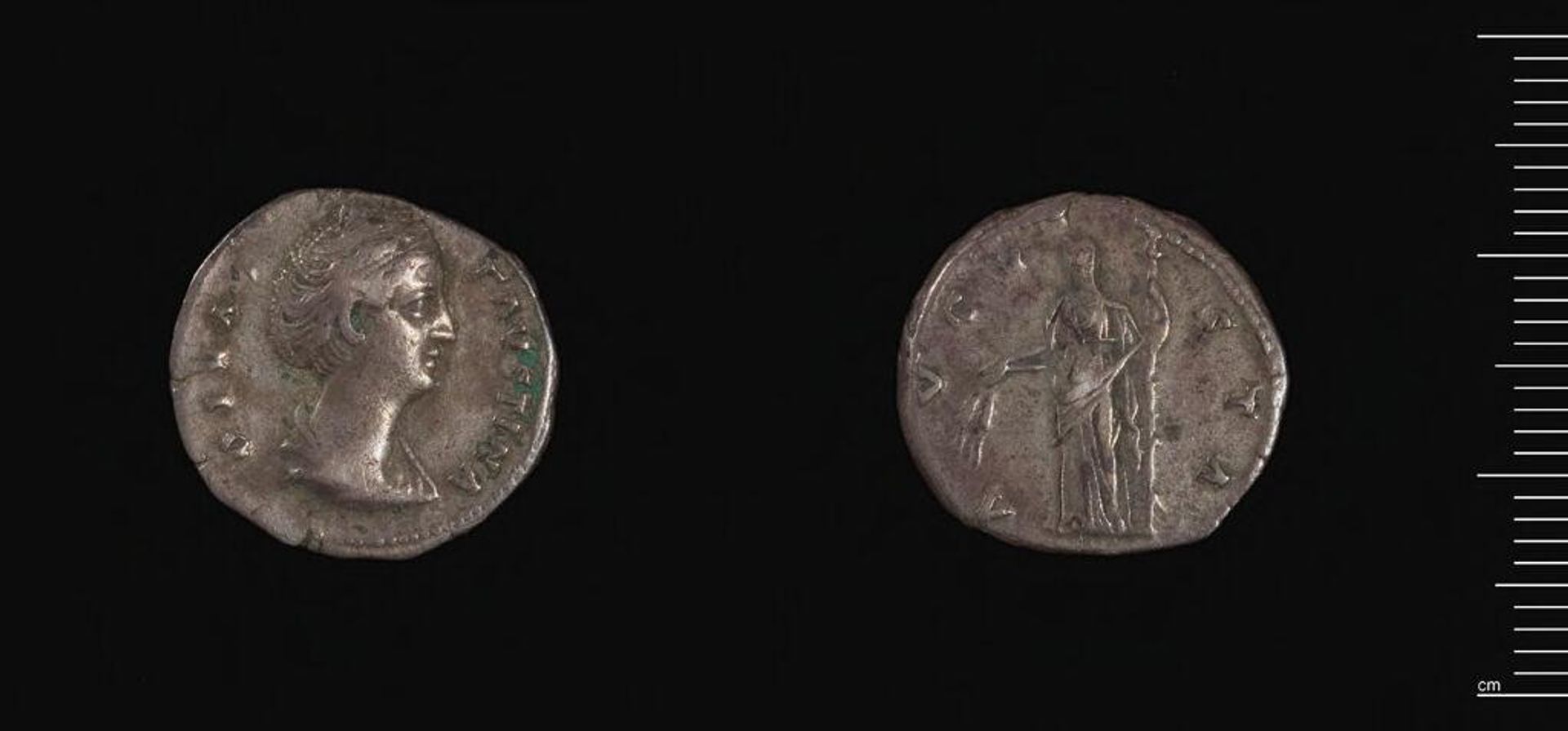 Denarius of Faustina I by Antoninus Pius