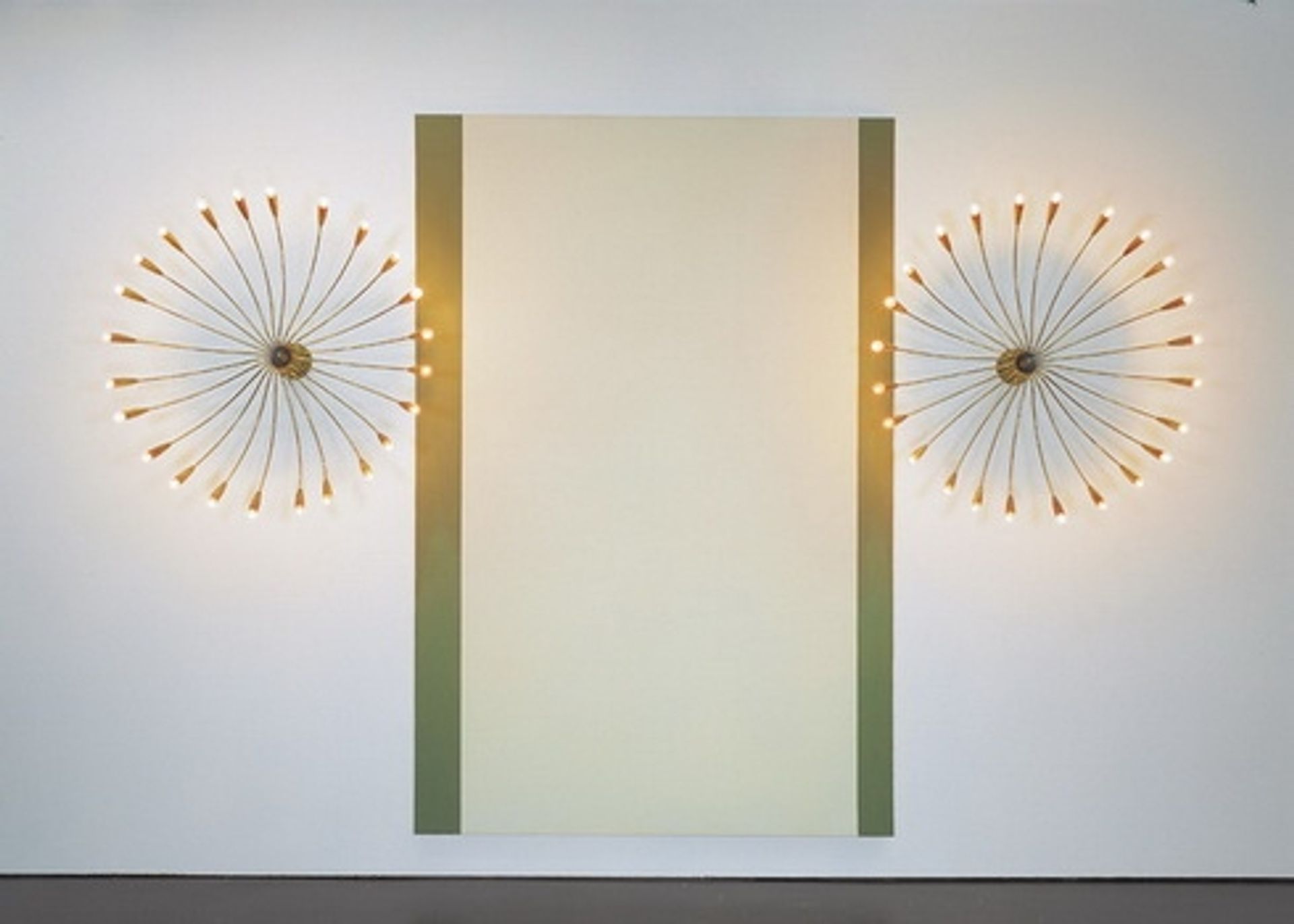 Avec les deux lustres (Furniture Sculpture) by John Armleder