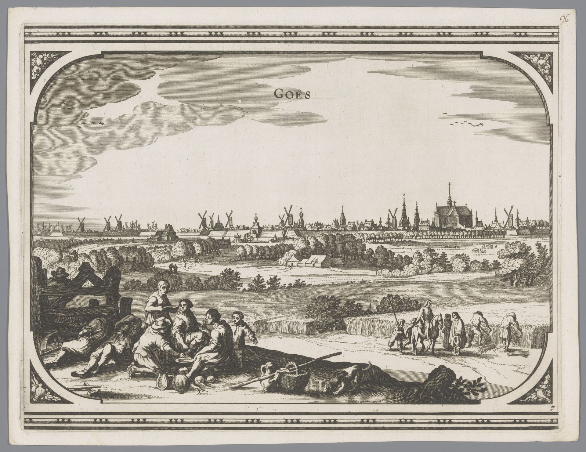 Gezicht op Goes by Pieter Hendricksz. Schut