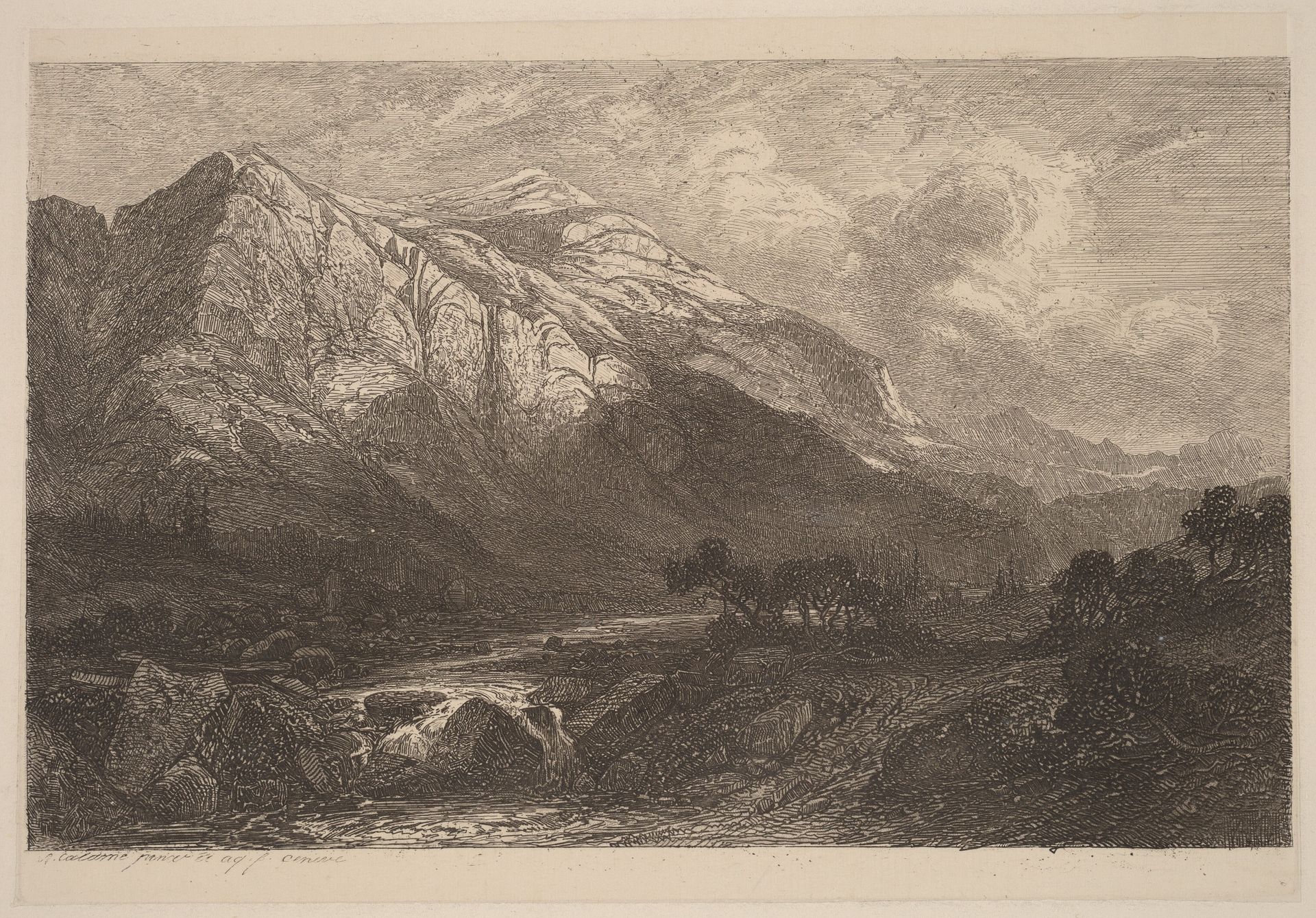 Mountain Stream by Alexandre Calame