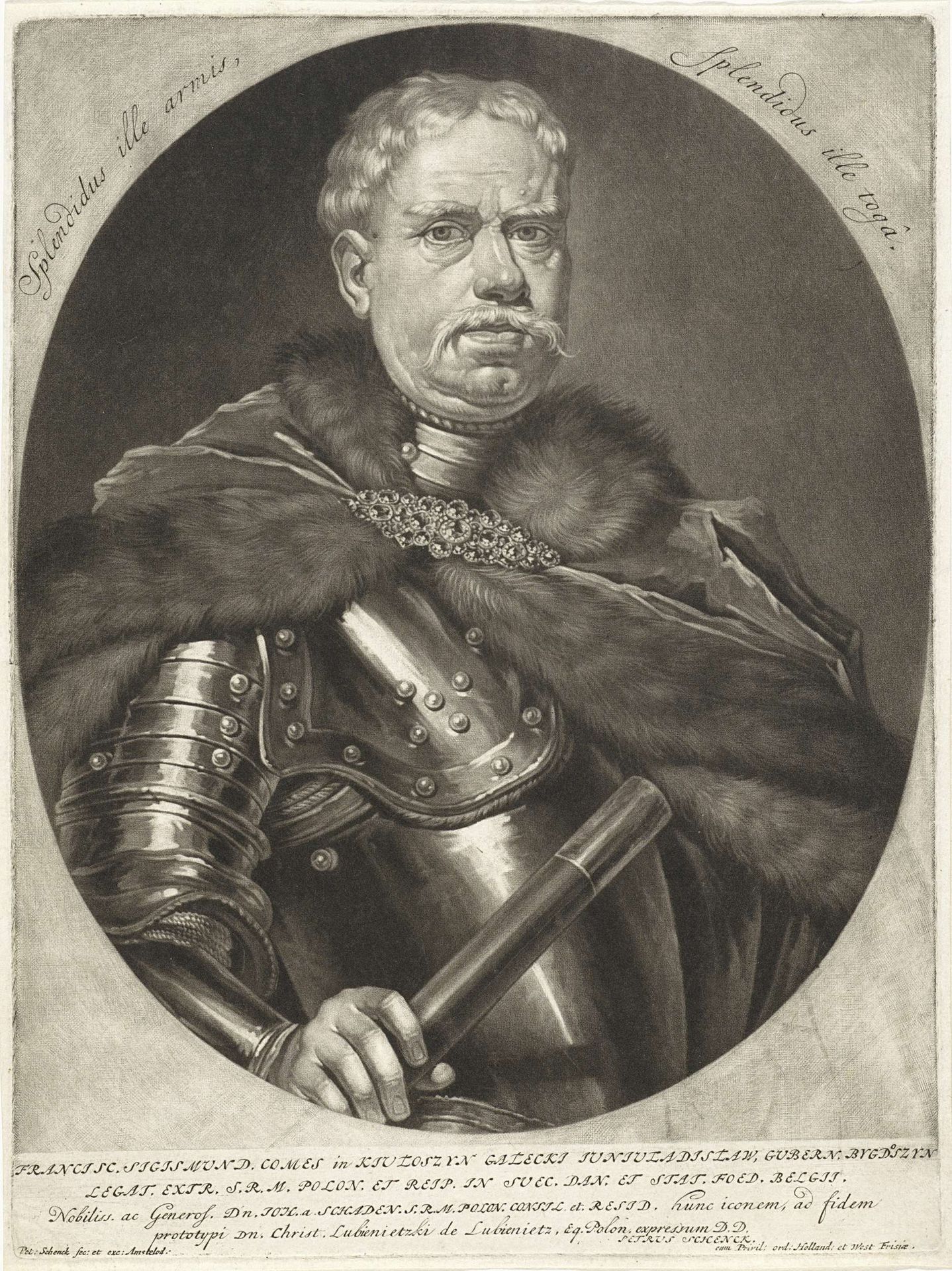 Portret van Franz Sigismund, graaf van Kiutoszyn by Pieter Schenk