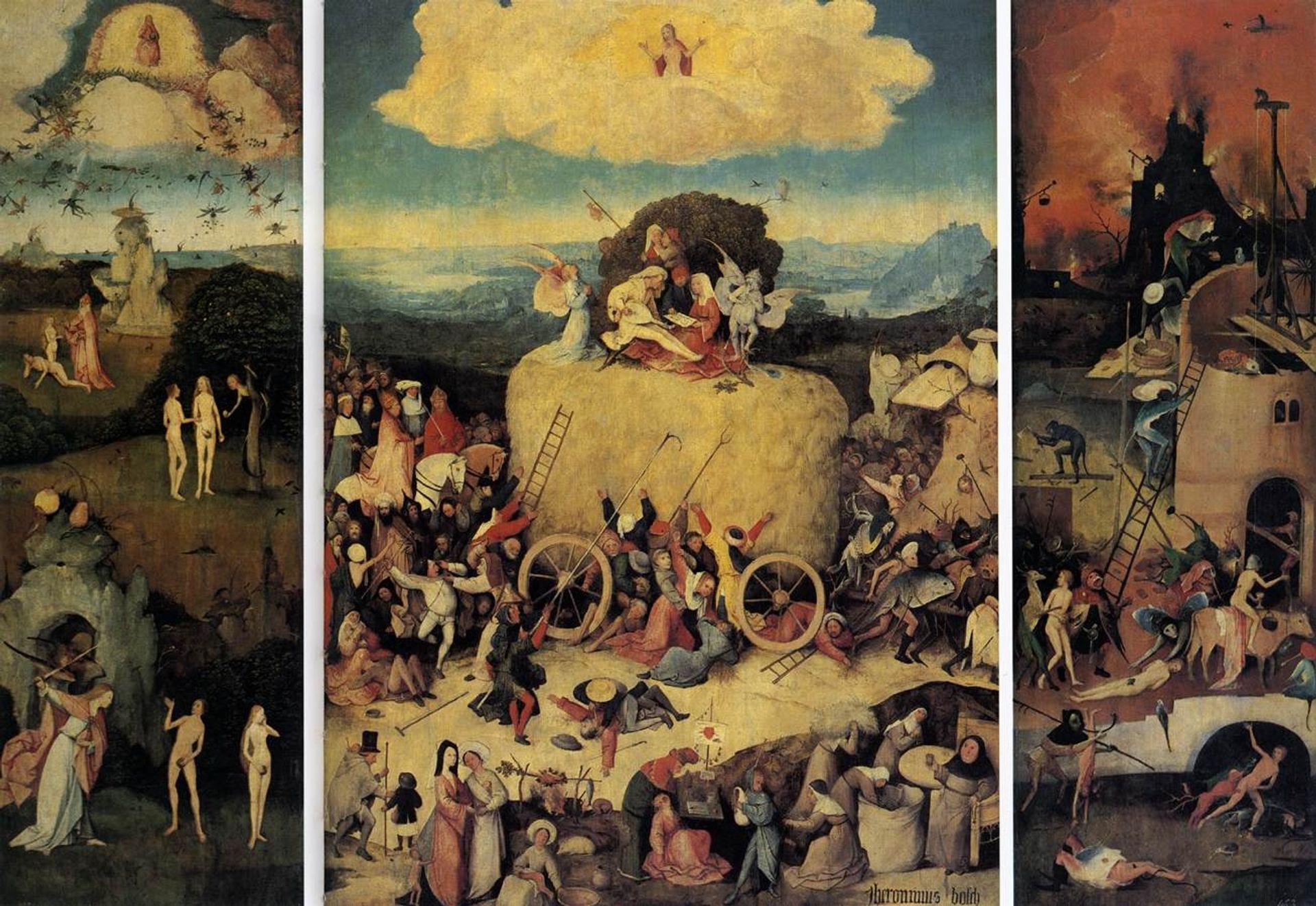 Haywain by Hieronymus Bosch