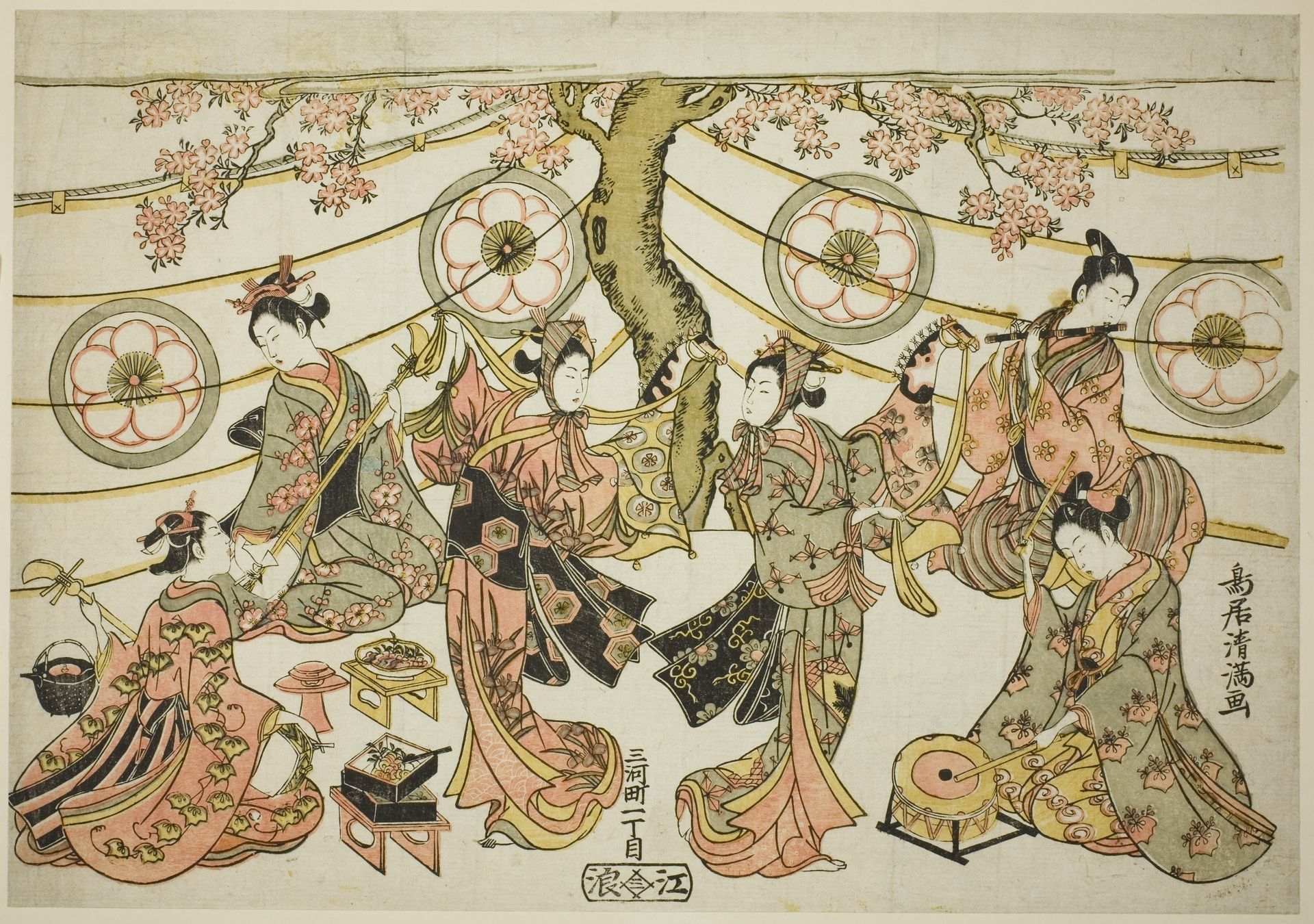 The Harugoma Dance by Torii Kiyomitsu