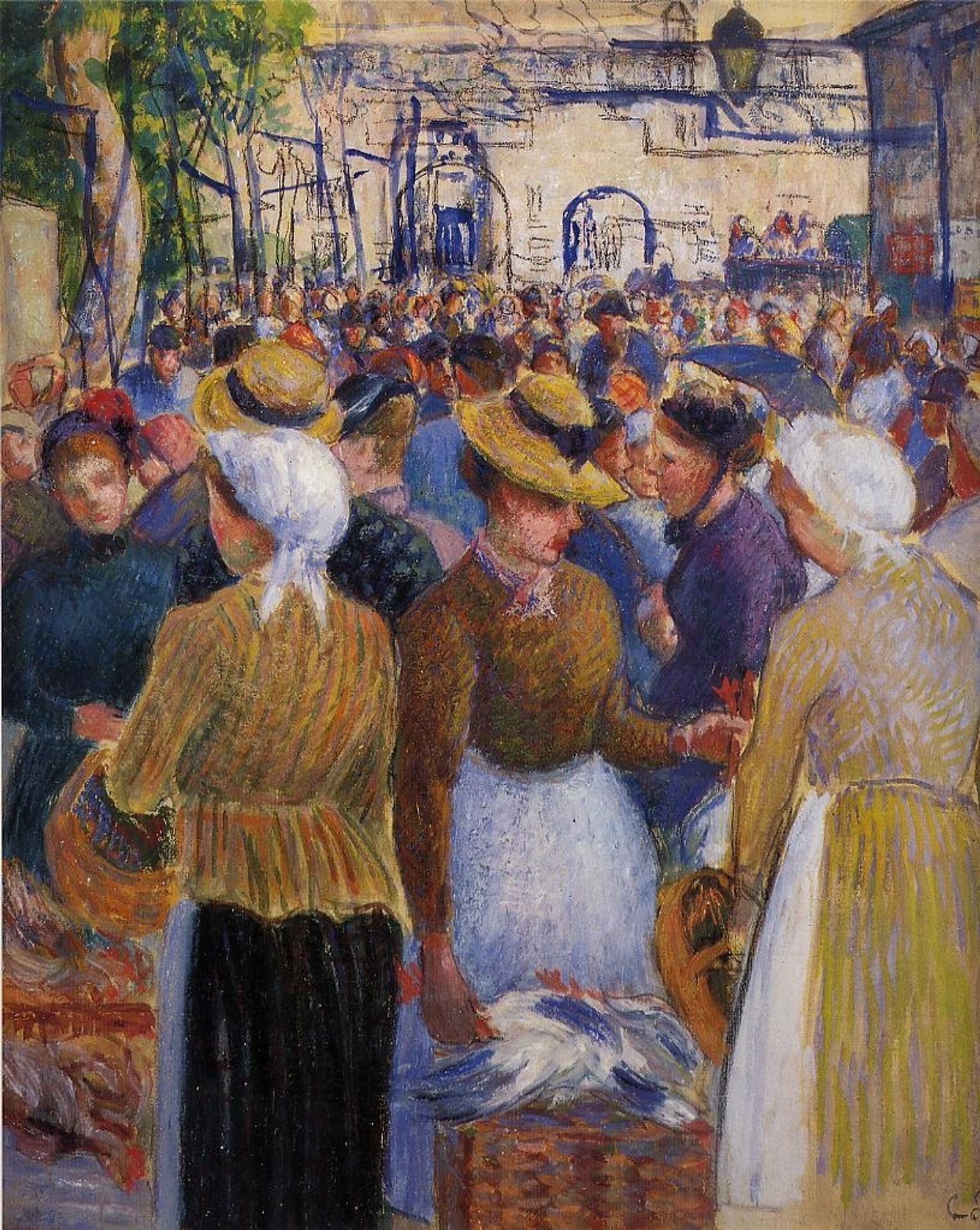Poultry Market at Gisors by Camille Pissarro
