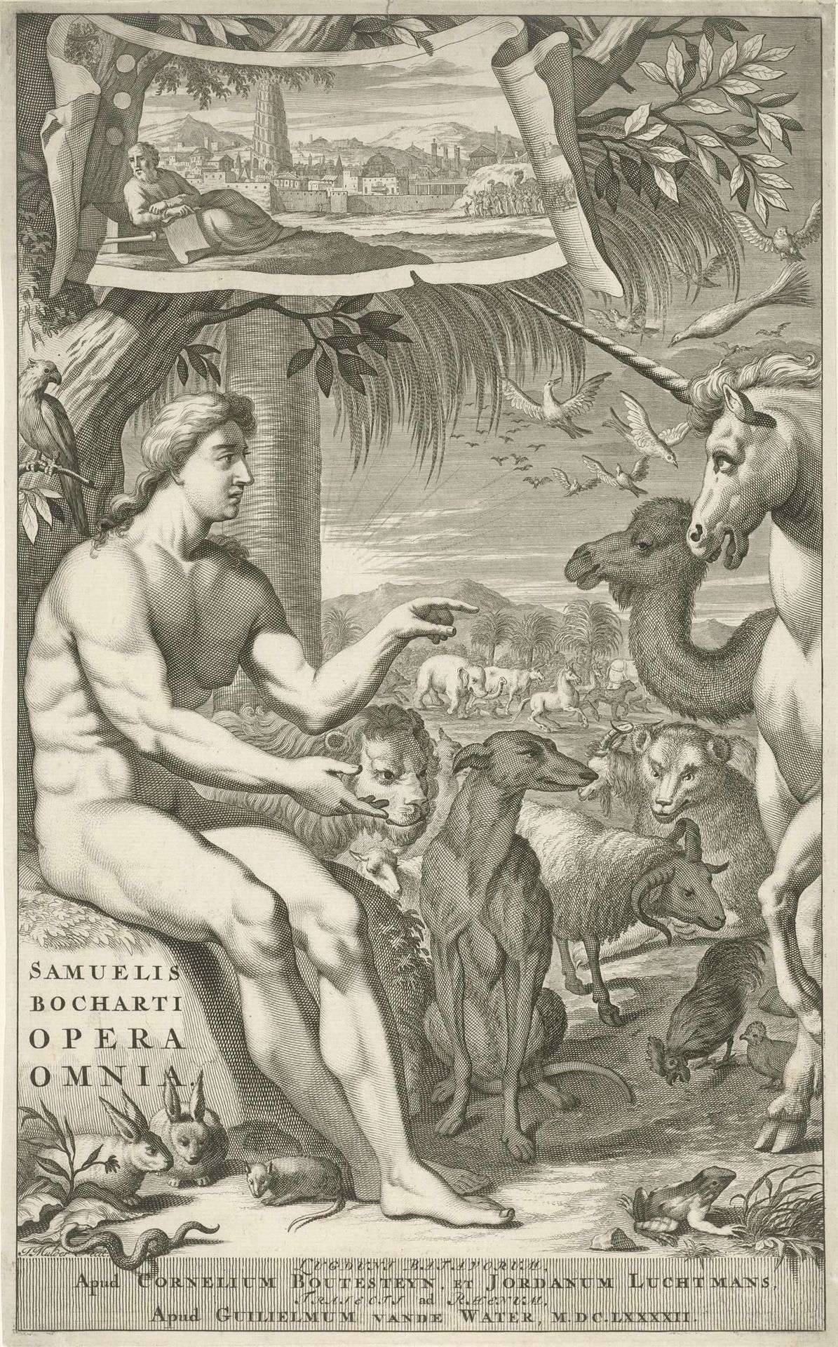 Adam geeft de dieren hun namen by Joseph Mulder