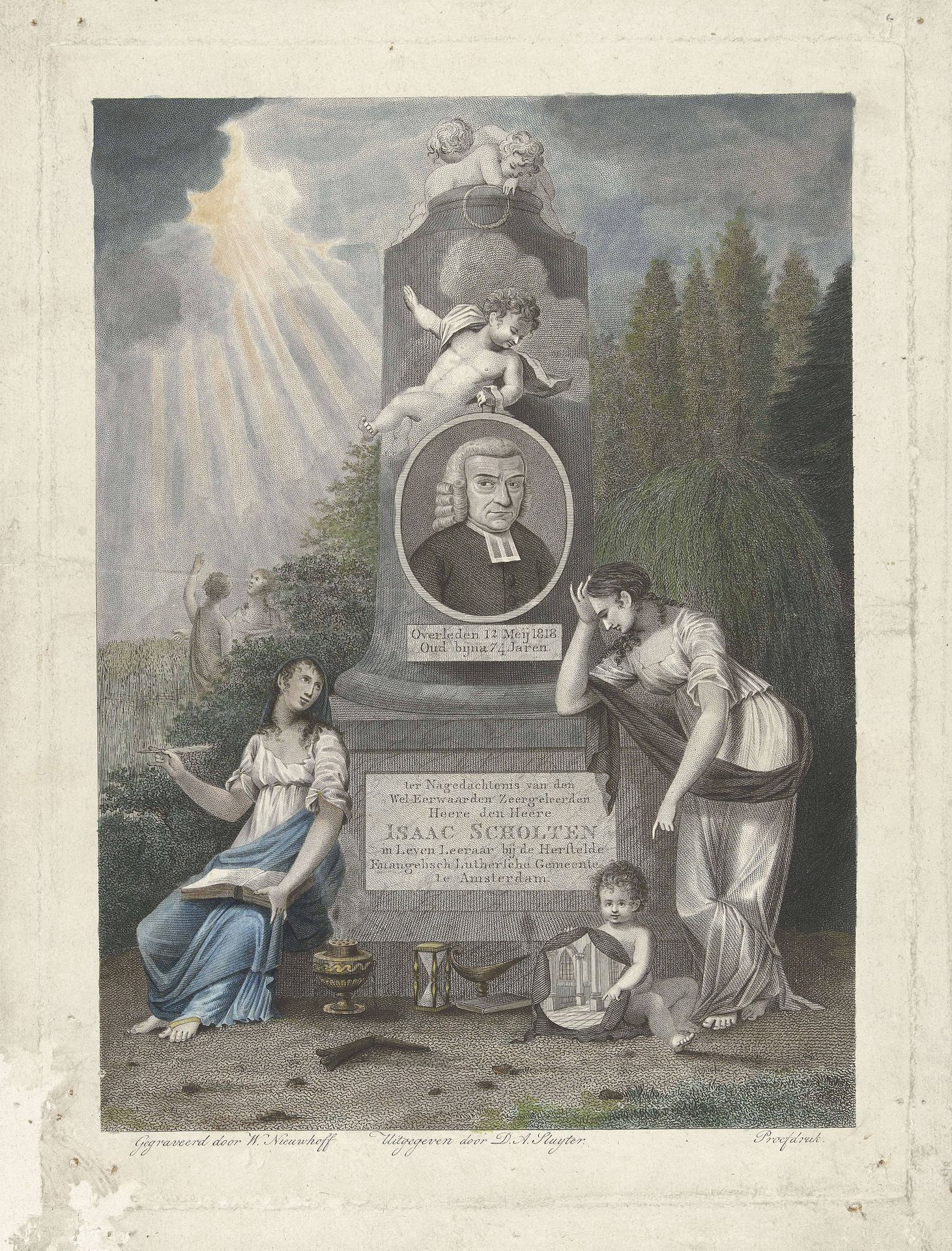 Gedenkteken voor Isaac Scholten by Walraad Nieuwhoff