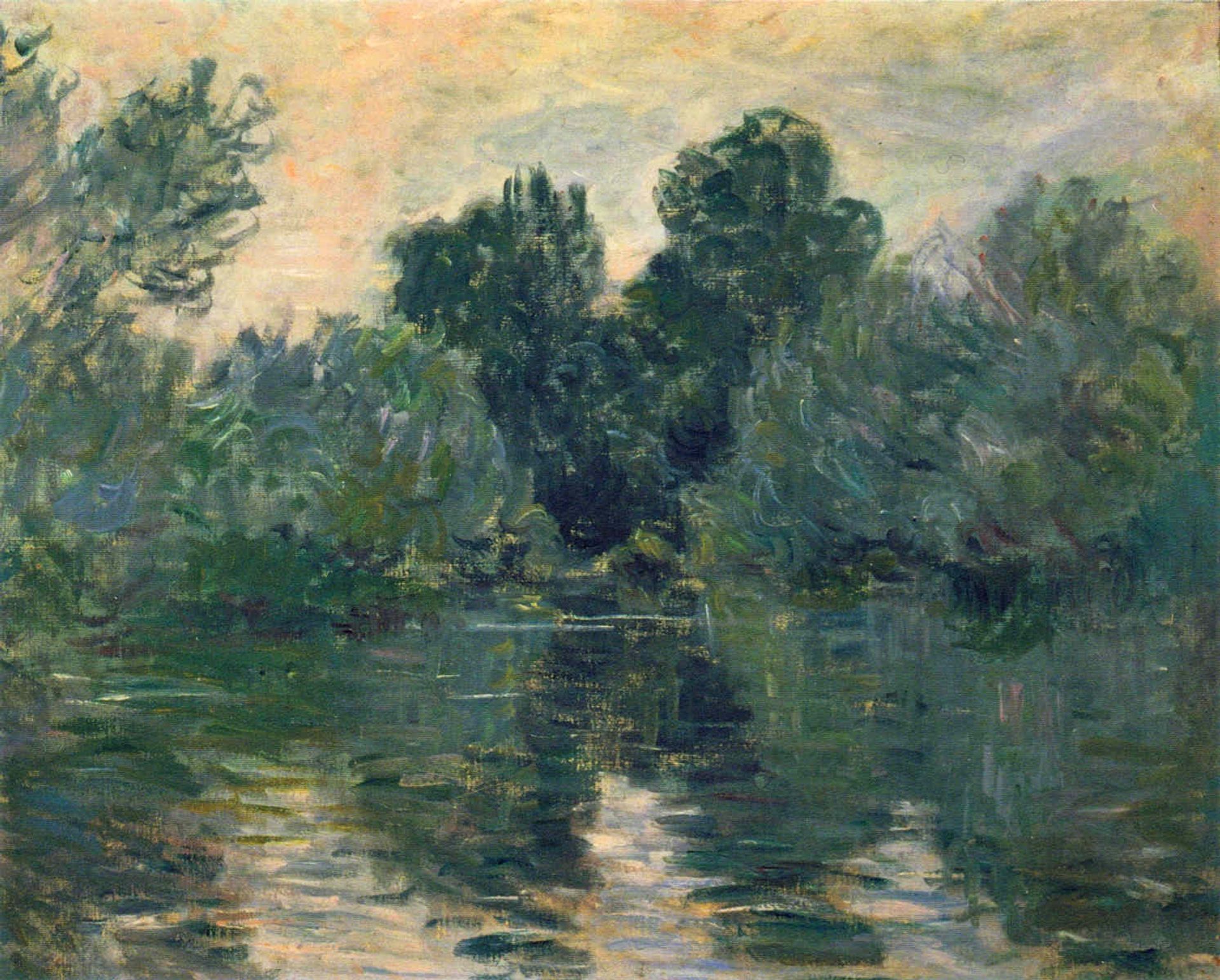 The Arm of the Seine by Claude Monet