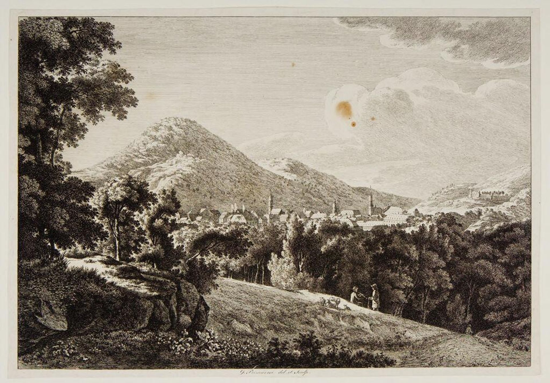 View of Heidelberg by Johann George Primavesi