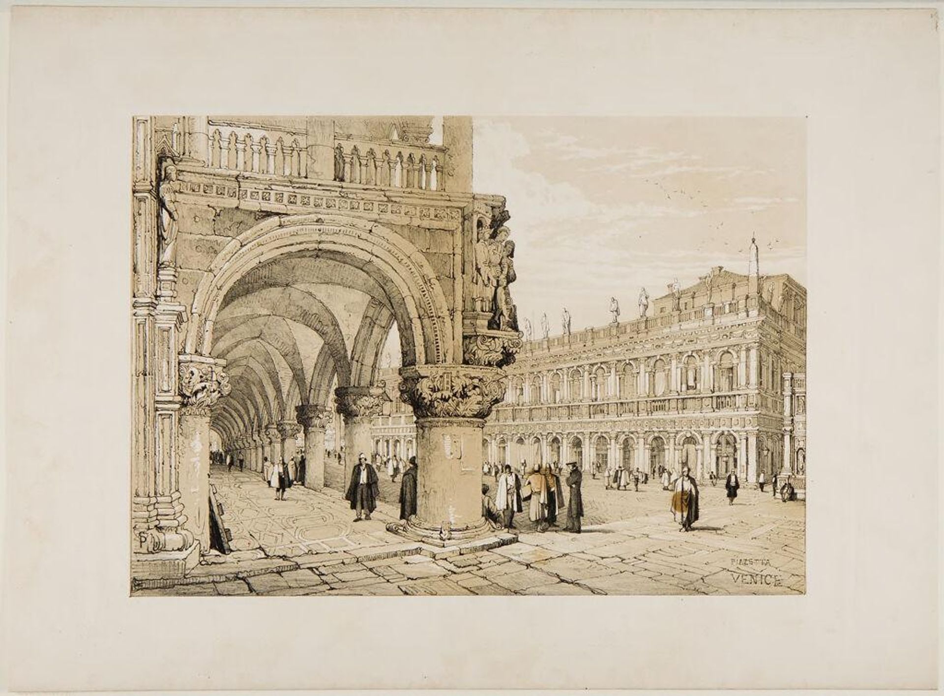Piazzetta, Venice by Samuel Prout