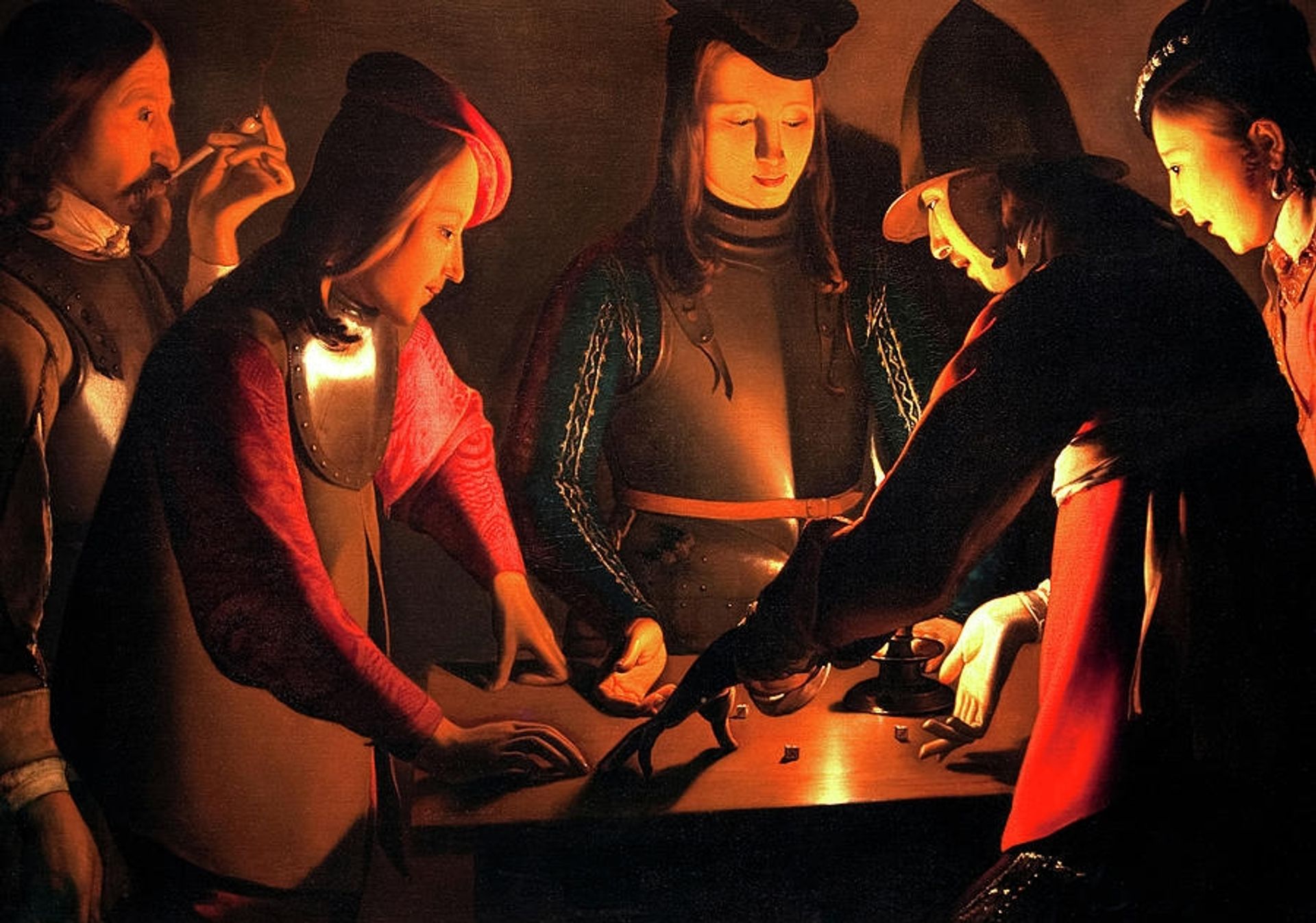 The Dice Players by Georges de la Tour