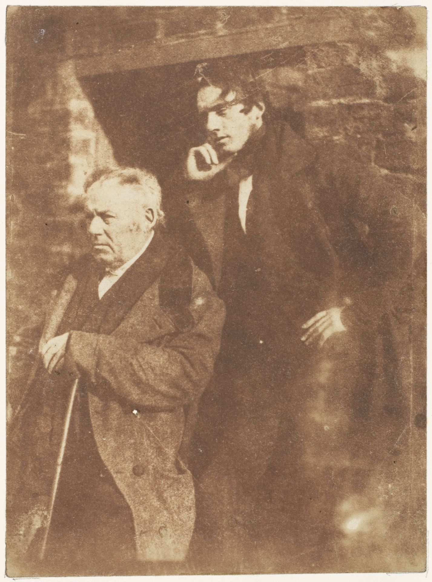 Rev. Miller and His Son Rev. Samuel Miller by Hill and Adamson