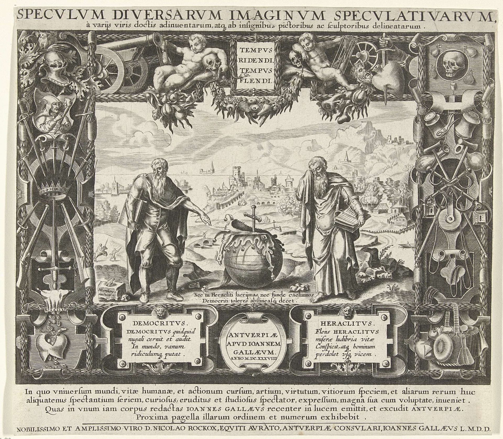 Heraclitus en Democritus, of aansporing tot geduld en verdraagzaamheid by Dirck Volckertsz Coornhert