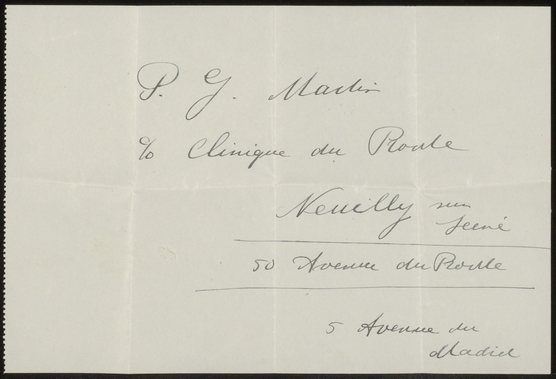 Brief aan Andries Bonger by Pierre-Georges Martin