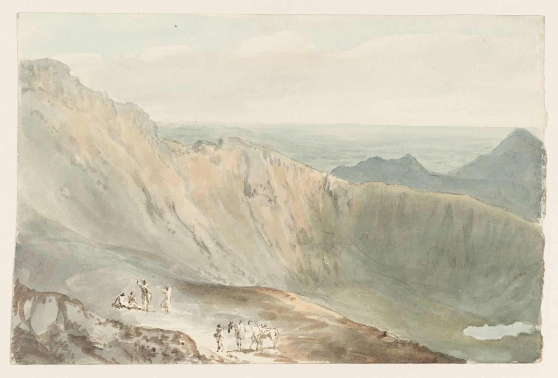The West Precipice of Snowdon by Nicholas Pocock