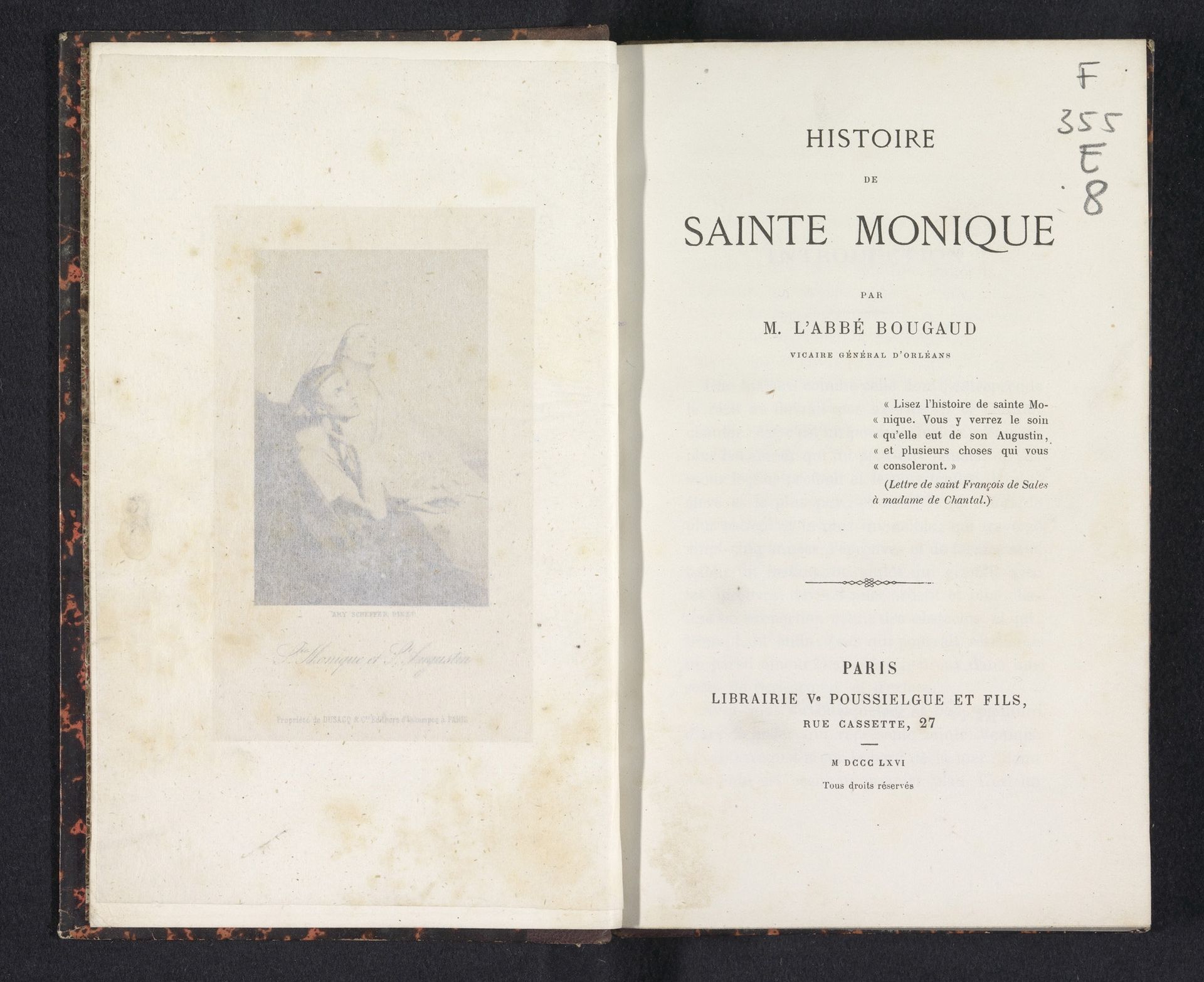 Histoire de Sainte Monique by Louis-Émile Bougaud