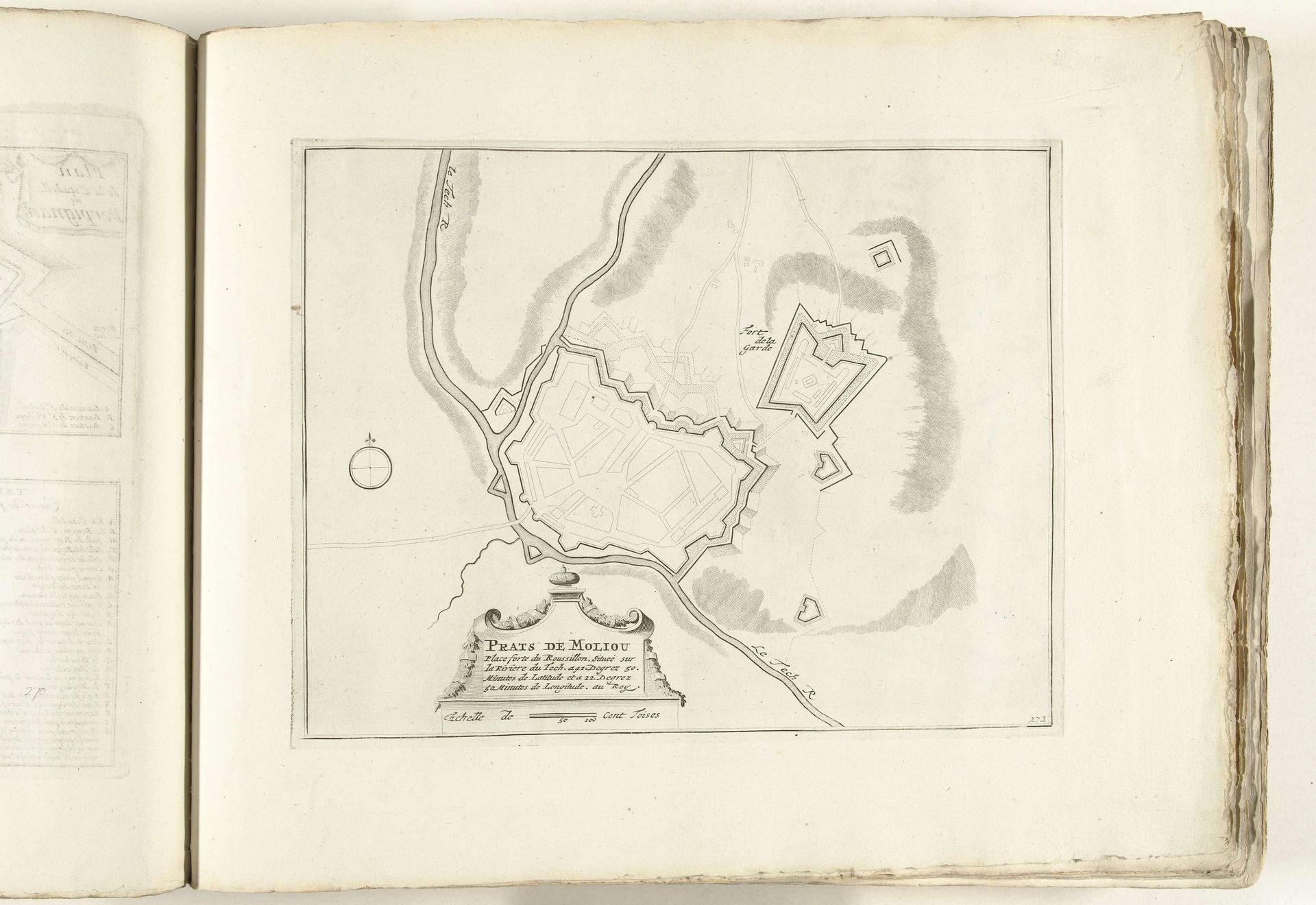 Plattegrond van Prats-de-Mollo-la-Preste, ca. 1702 by Anonymous