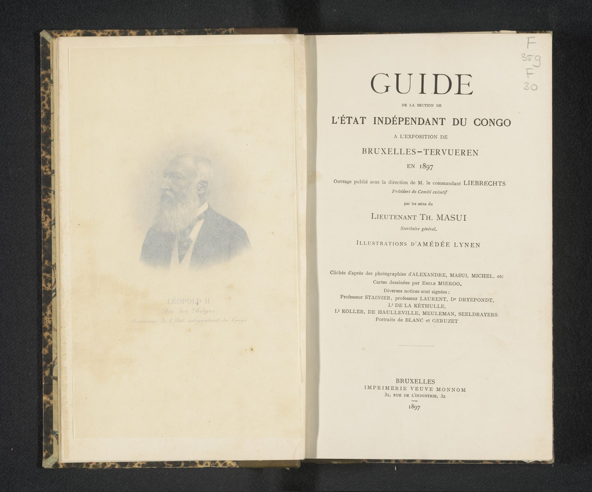 Guide de la section de l'État indépendant du Congo à l'exposition de Bruxelles-Tervuren en 1897 by diverse vervaardigers