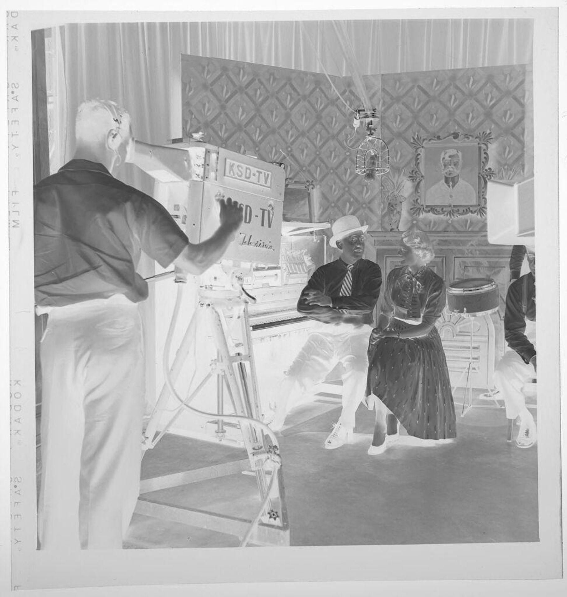 Untitled (couple being filmed by TV camera) by Jack Gould