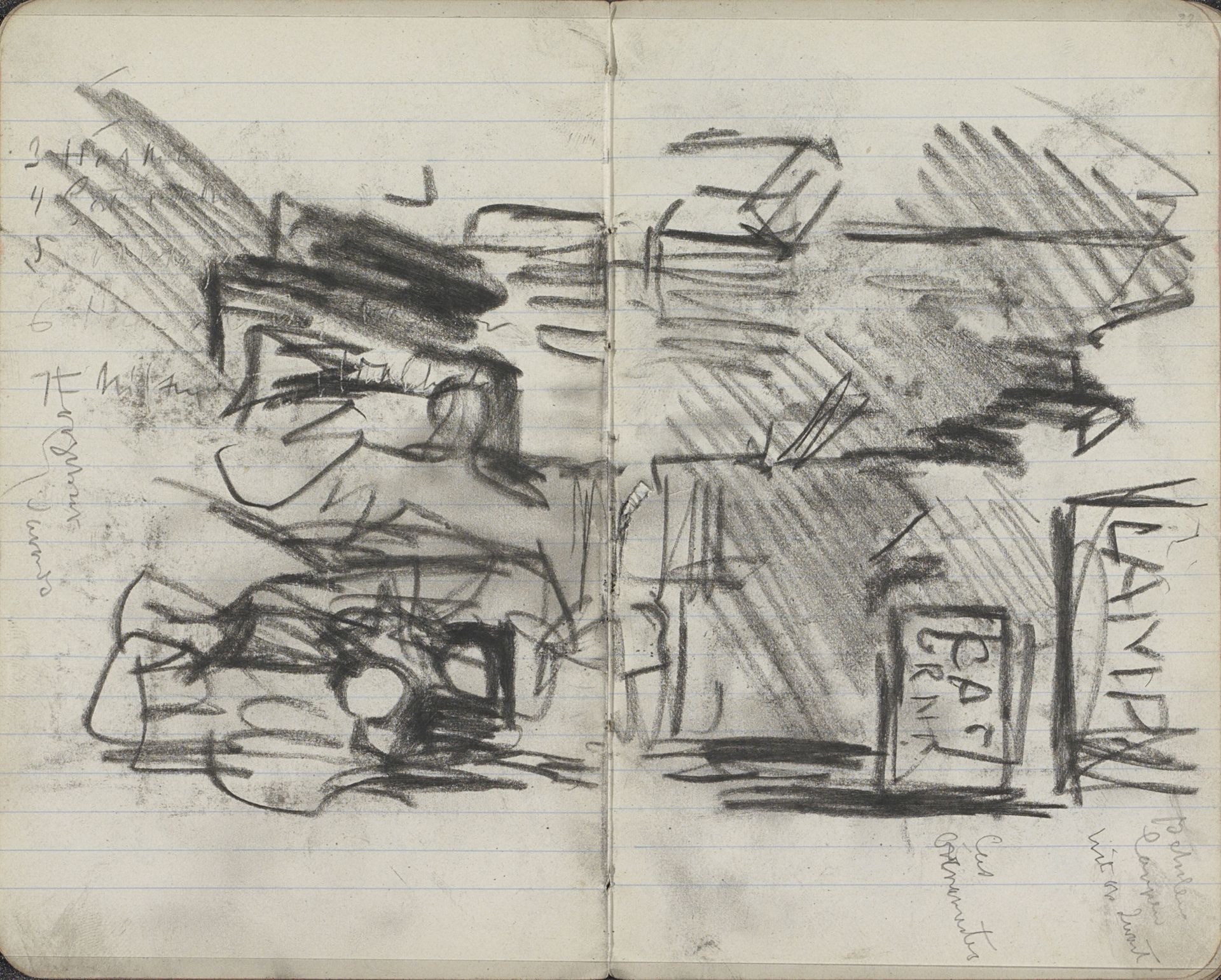 Gezicht op de Oude Hoogstraat te Amsterdam by George Hendrik Breitner
