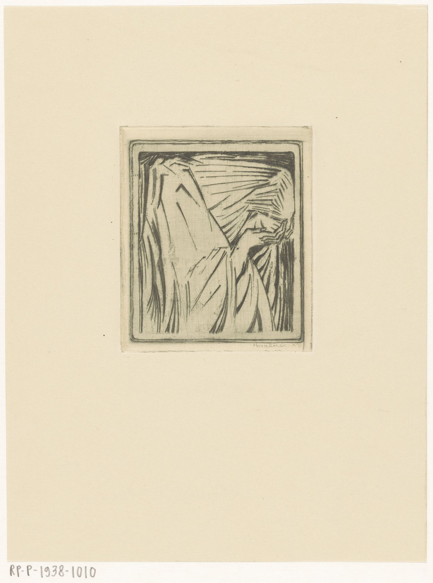 Huilende vrouw by Hein von Essen
