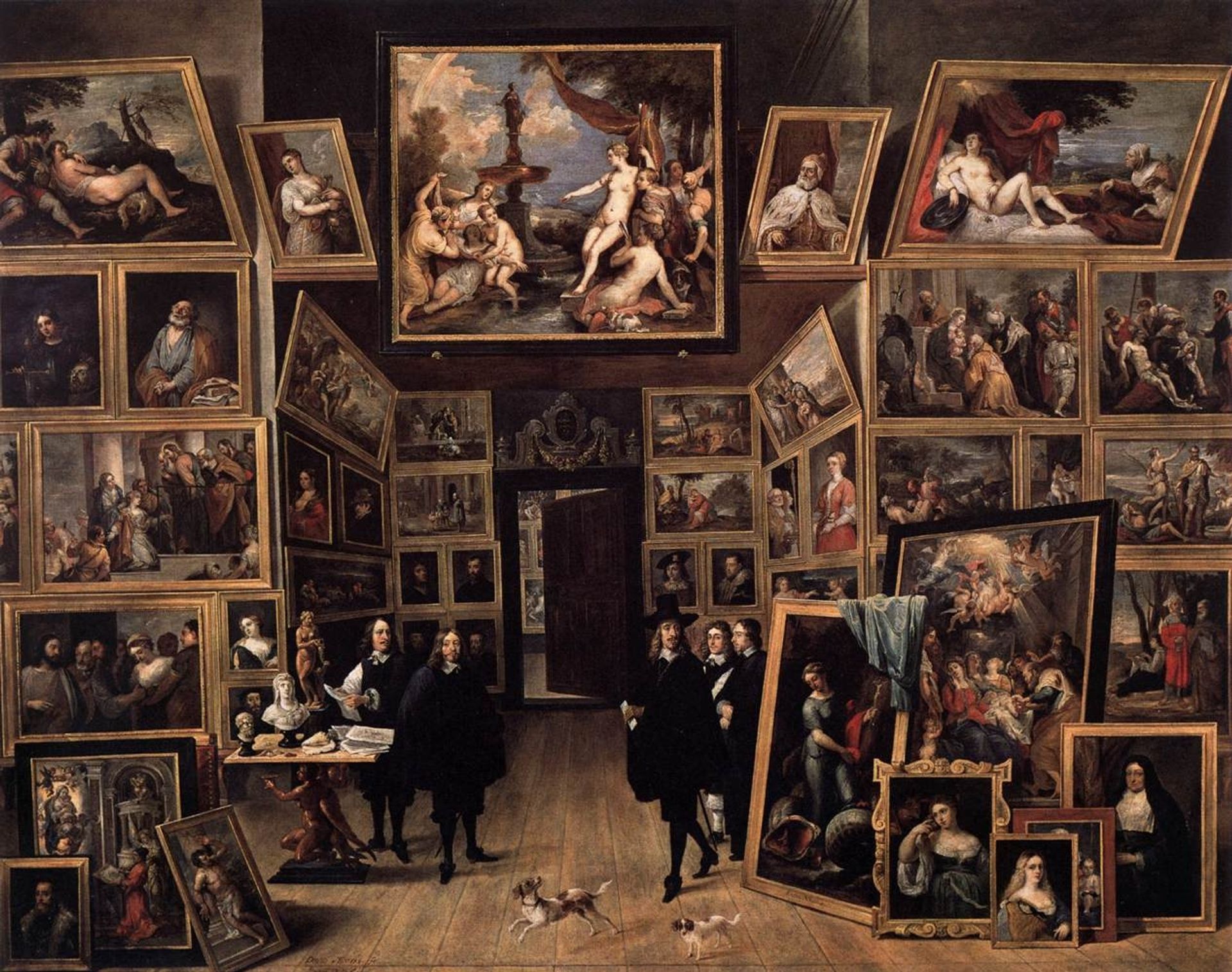 The Archduke Leopold Wilhelm in his Picture Gallery in Brussels by David Teniers The Younger