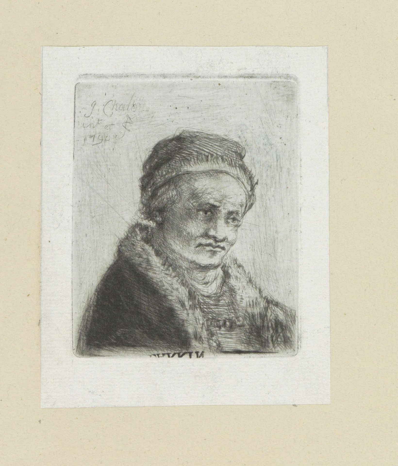 Volwassen man met bontkraag by Jan Chalon
