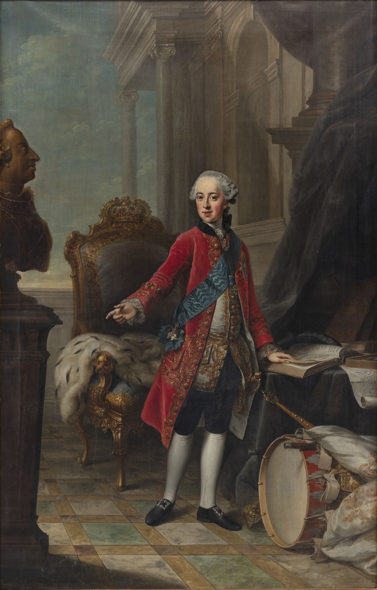 Portrait of Frederik, Heir Presumptive by Johann Georg Ziesenis