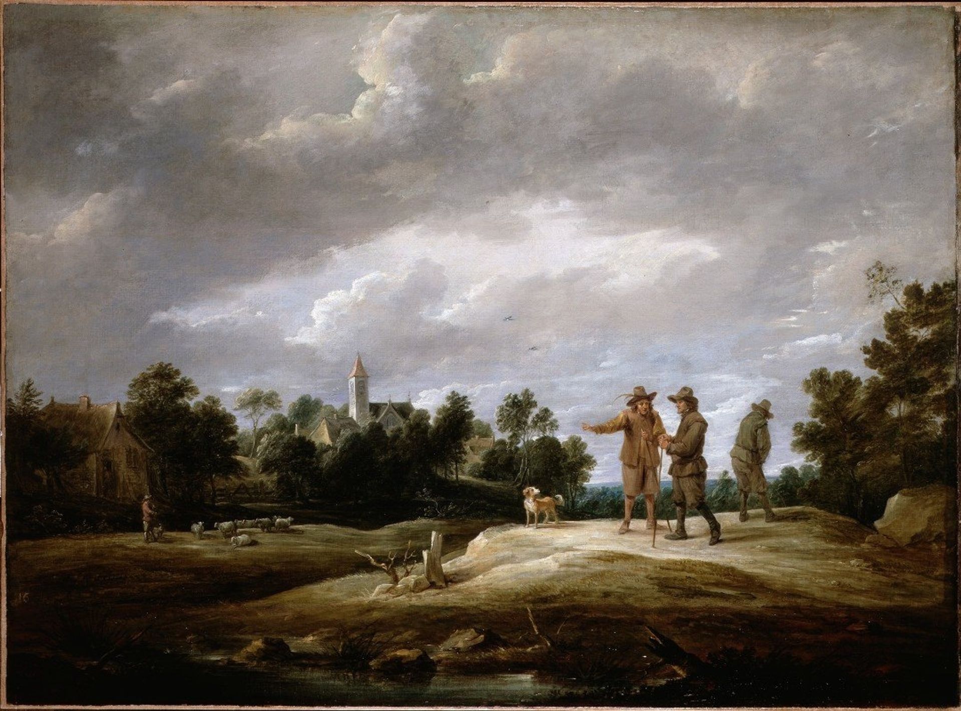 Peasants conversing by David Teniers The Younger