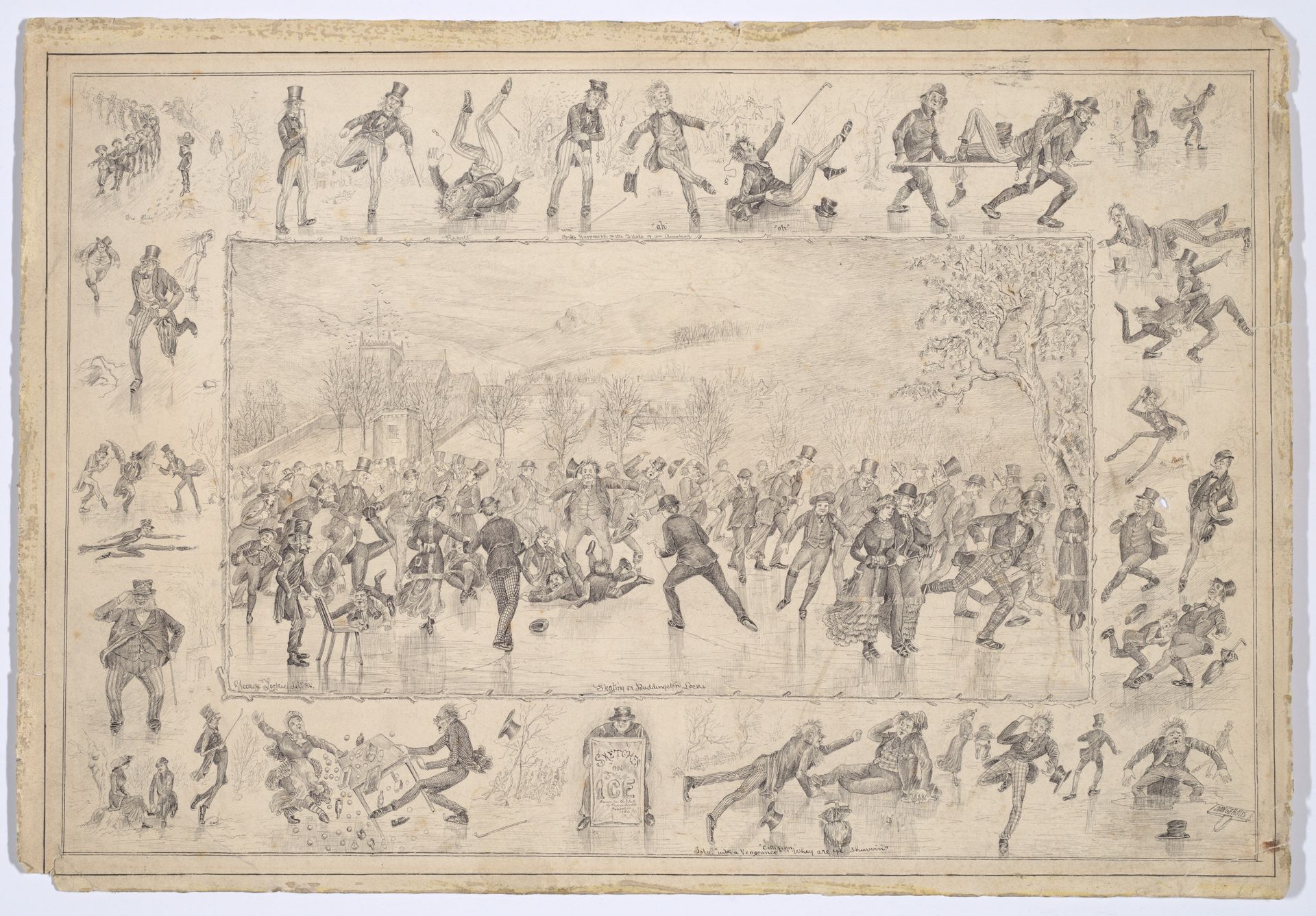 Skating on Duddingston Loch and Sketches on the Ice by George Lockie