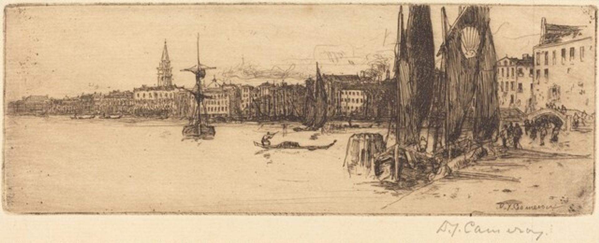 Sketch of Venice by David Young Cameron