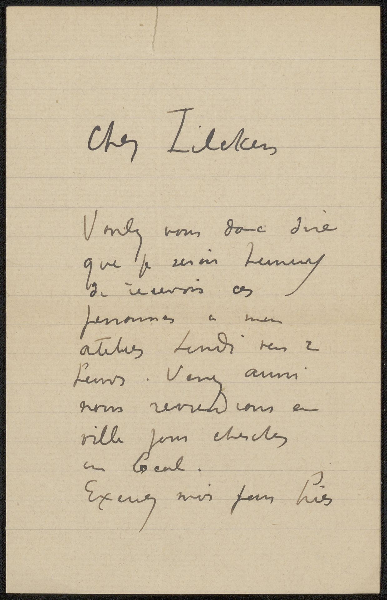 Brief aan Philip Zilcken by F.M. Melchers